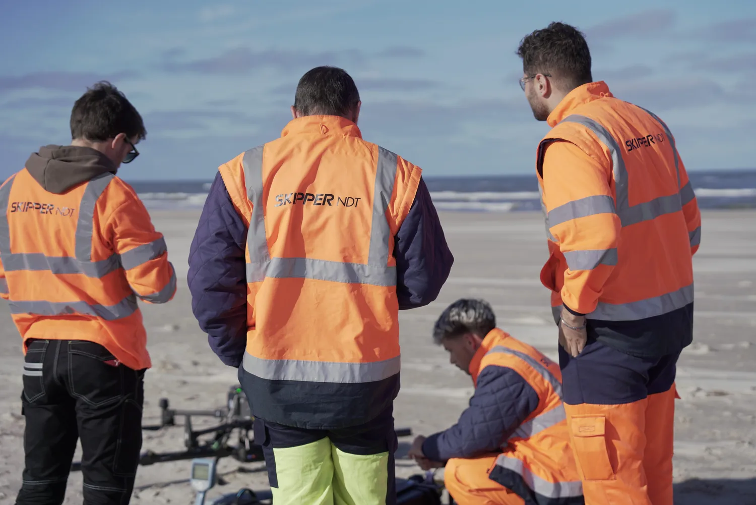 Skipper NDT team on the field