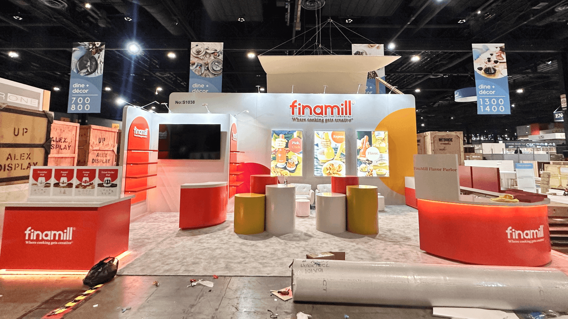 10x20 food ingredient booth setup