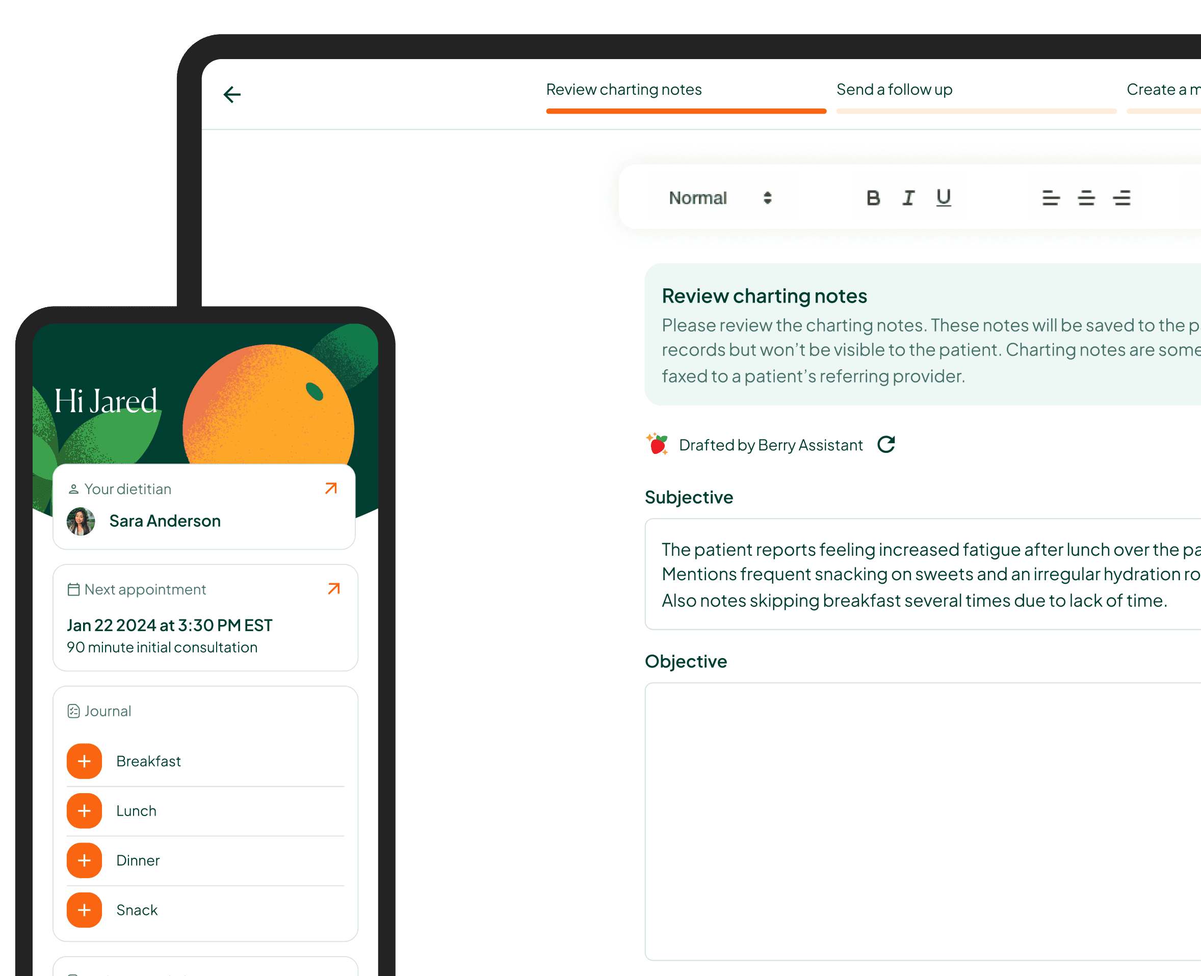registered dietitians with years of experience