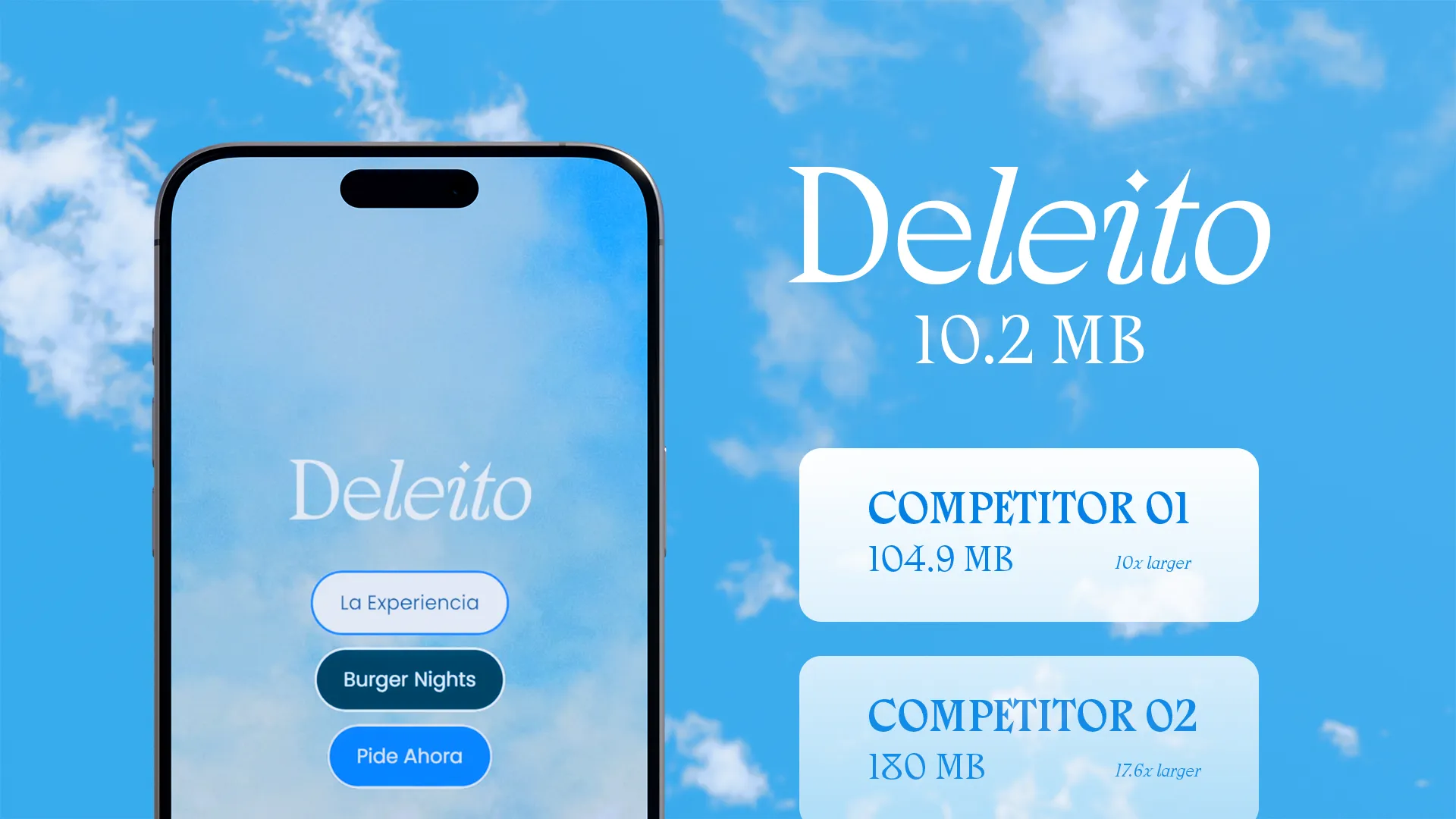 Deleito is just lighter than the competitors