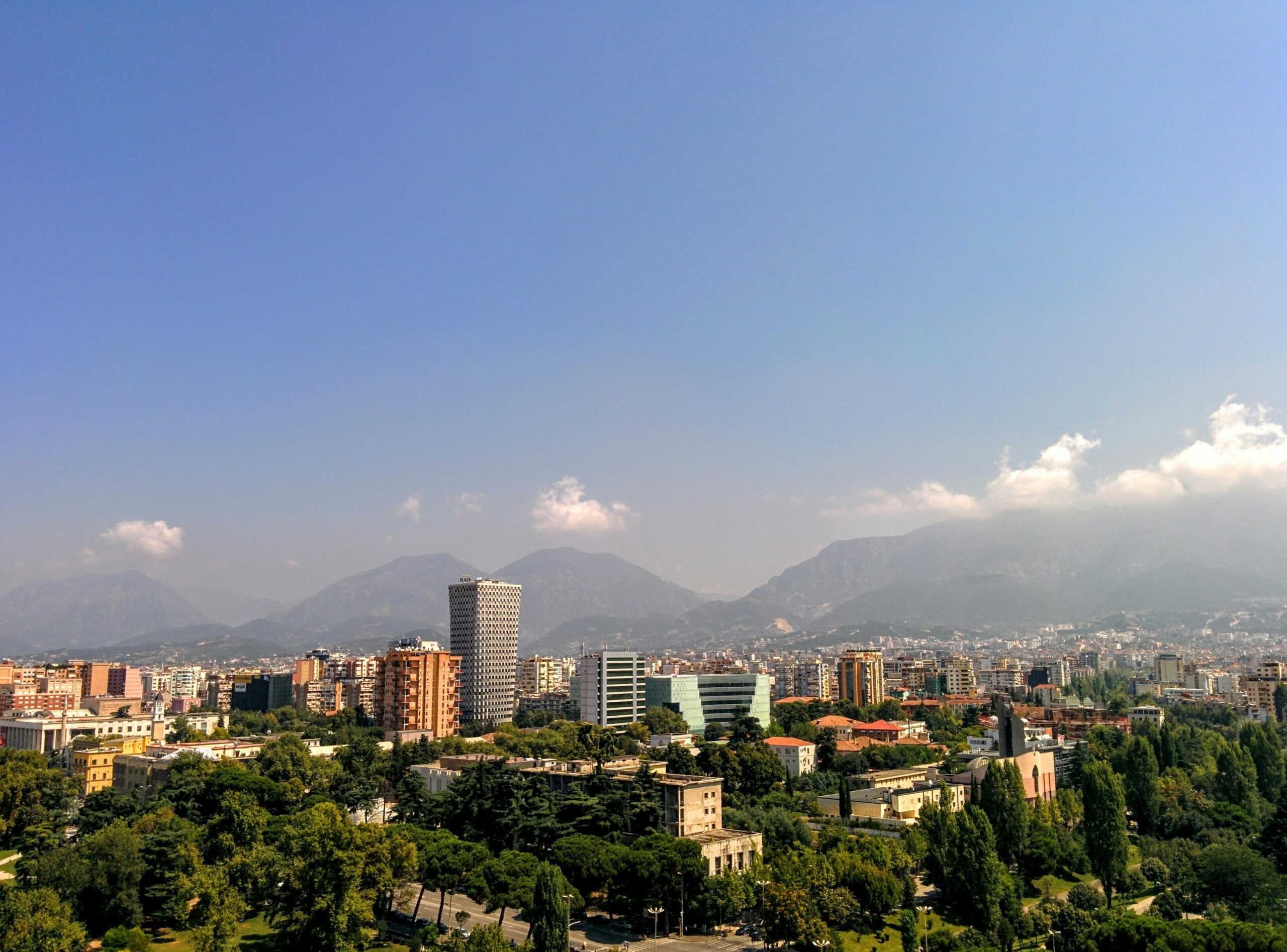 Tirana, Albánie, hora Dajt