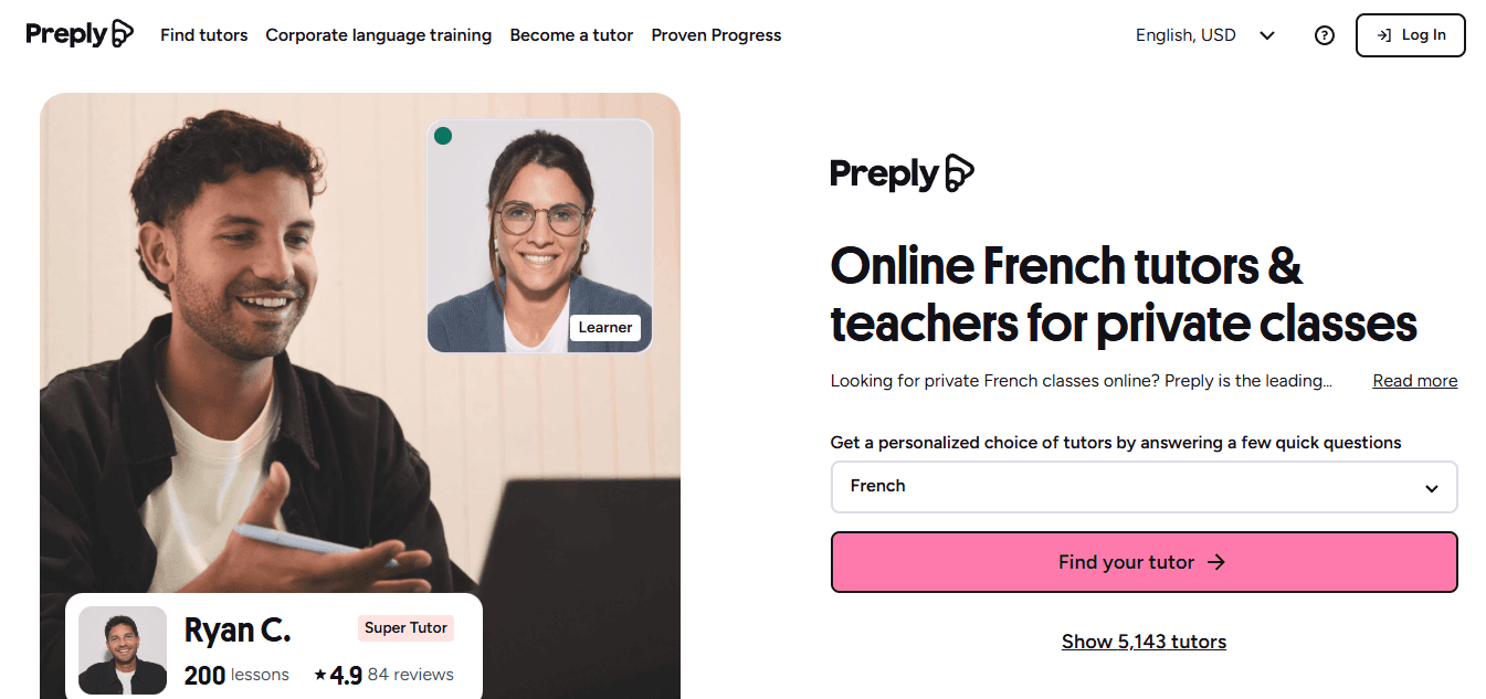 Preply French&nbsp;&nbsp;