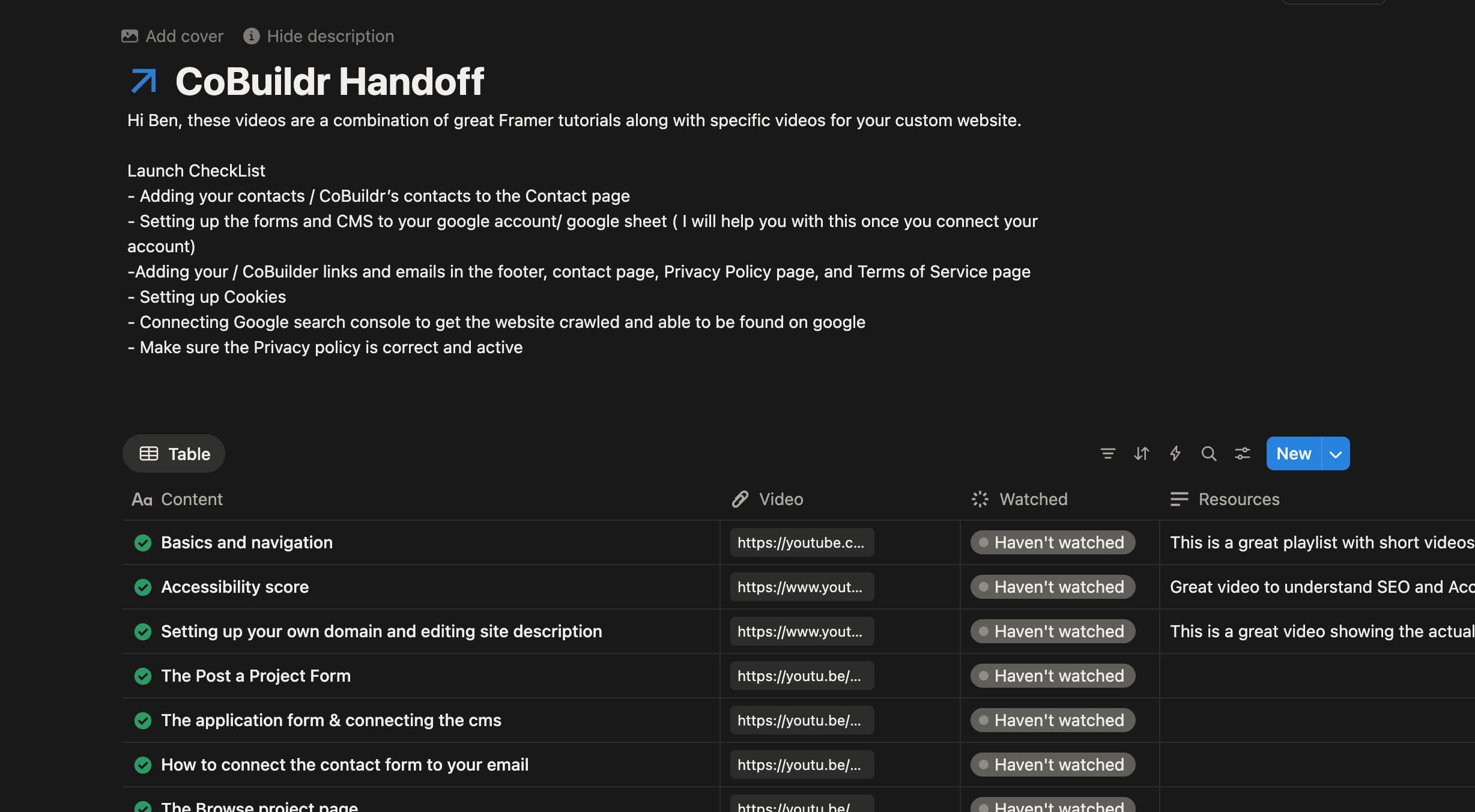 Screen shot of inside of framer component built by Noah Frummerin, this component is the backend of the filter system for CoBuildr.