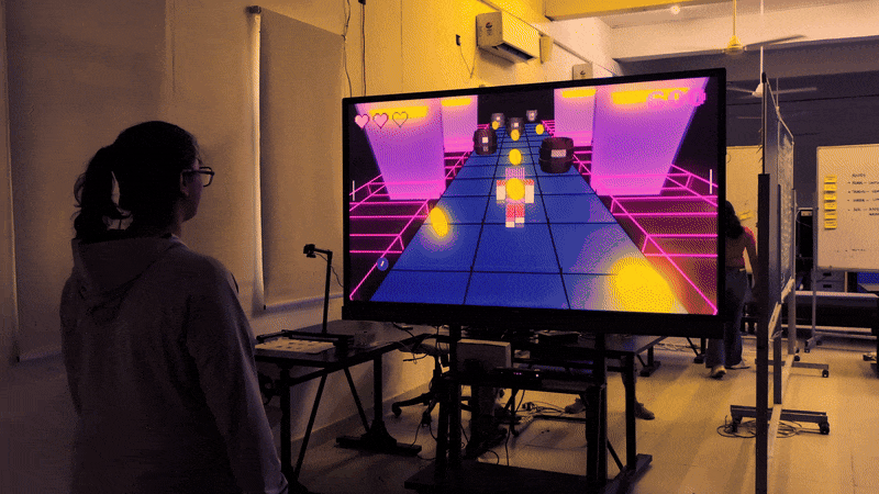 Nayi Sadak - A new media game using Touchdesigner, Kinect and arduino by anshulsdoc