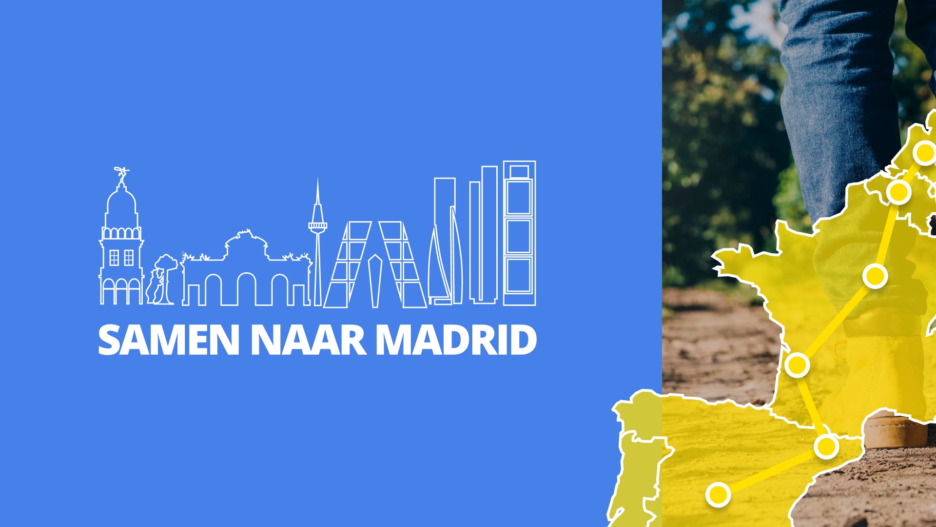 A person walking in nature