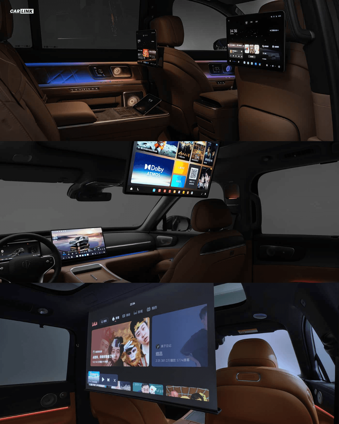 NIO ES9, Leapmotor D19 və AITO M9 interyer müqayisəsi