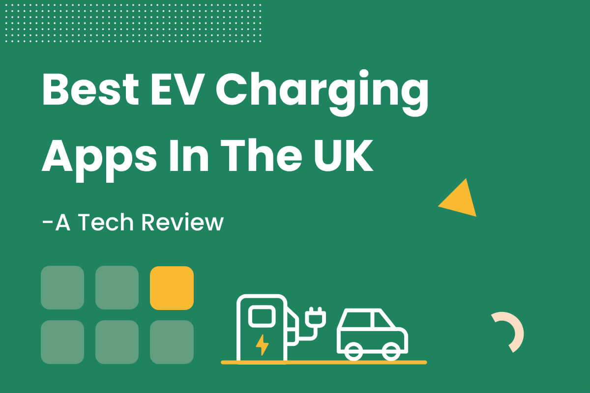 Illustration of an EV charging point with a car
