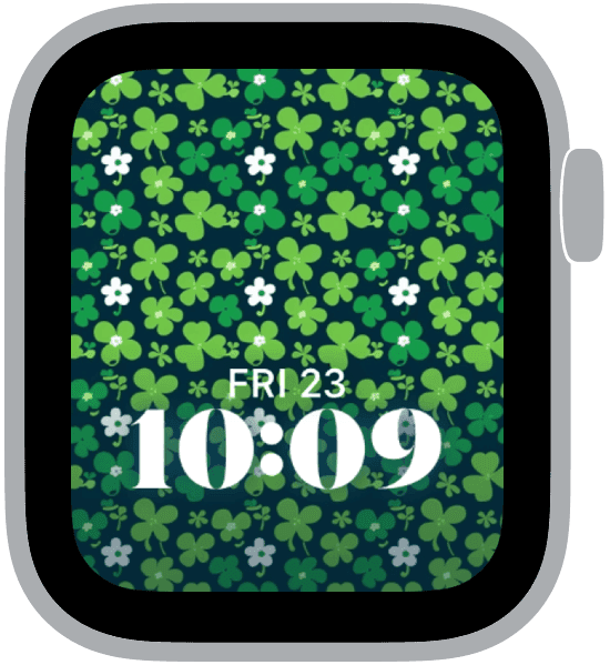 an apple watch face from the st. patrick's day patterns collection