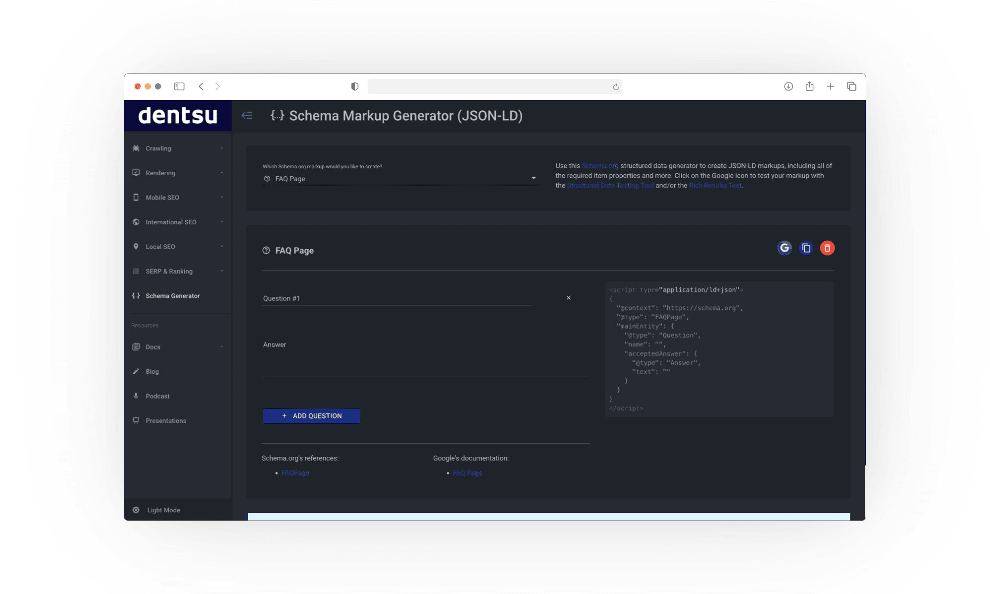 Merkle - schema markup generator