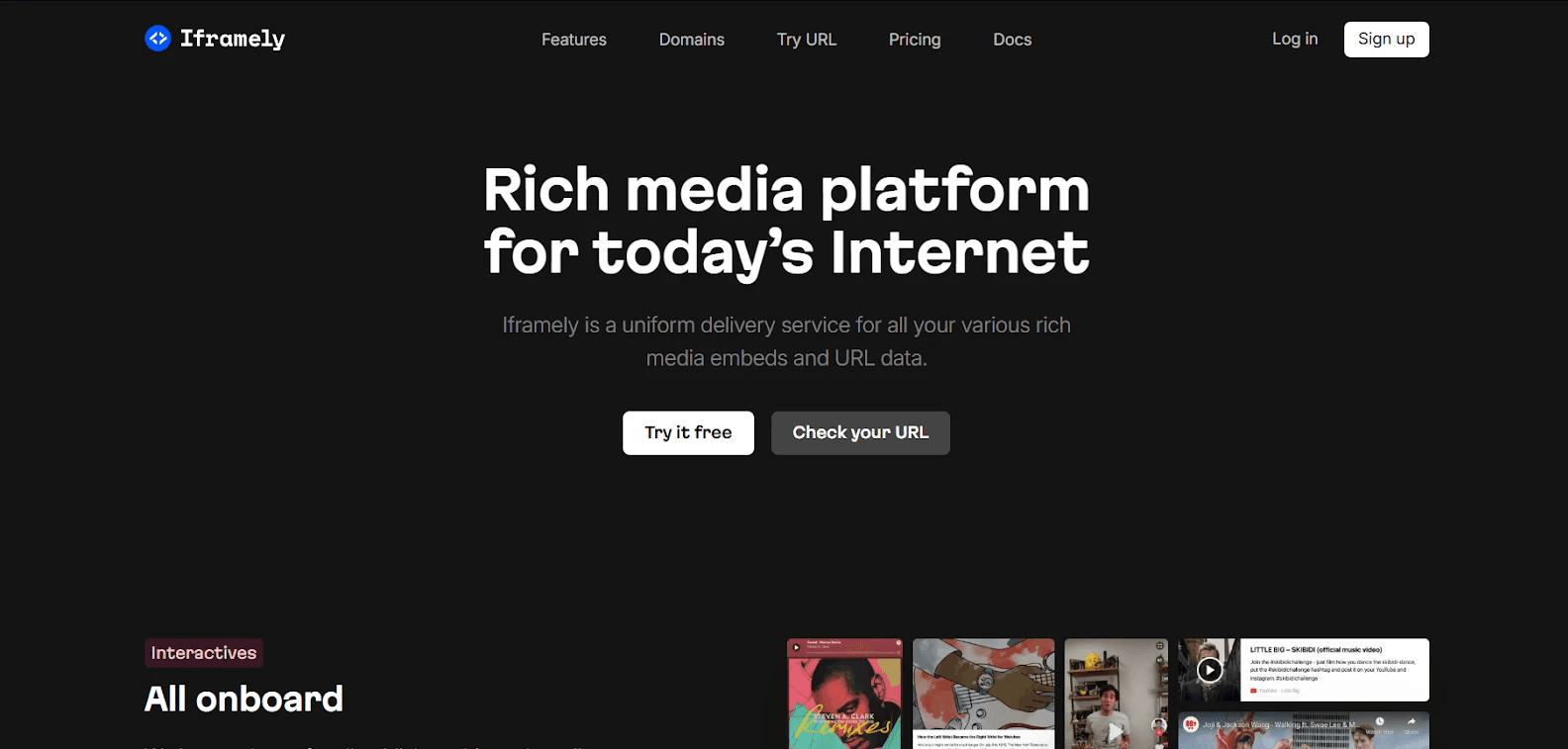 iframely behance widget