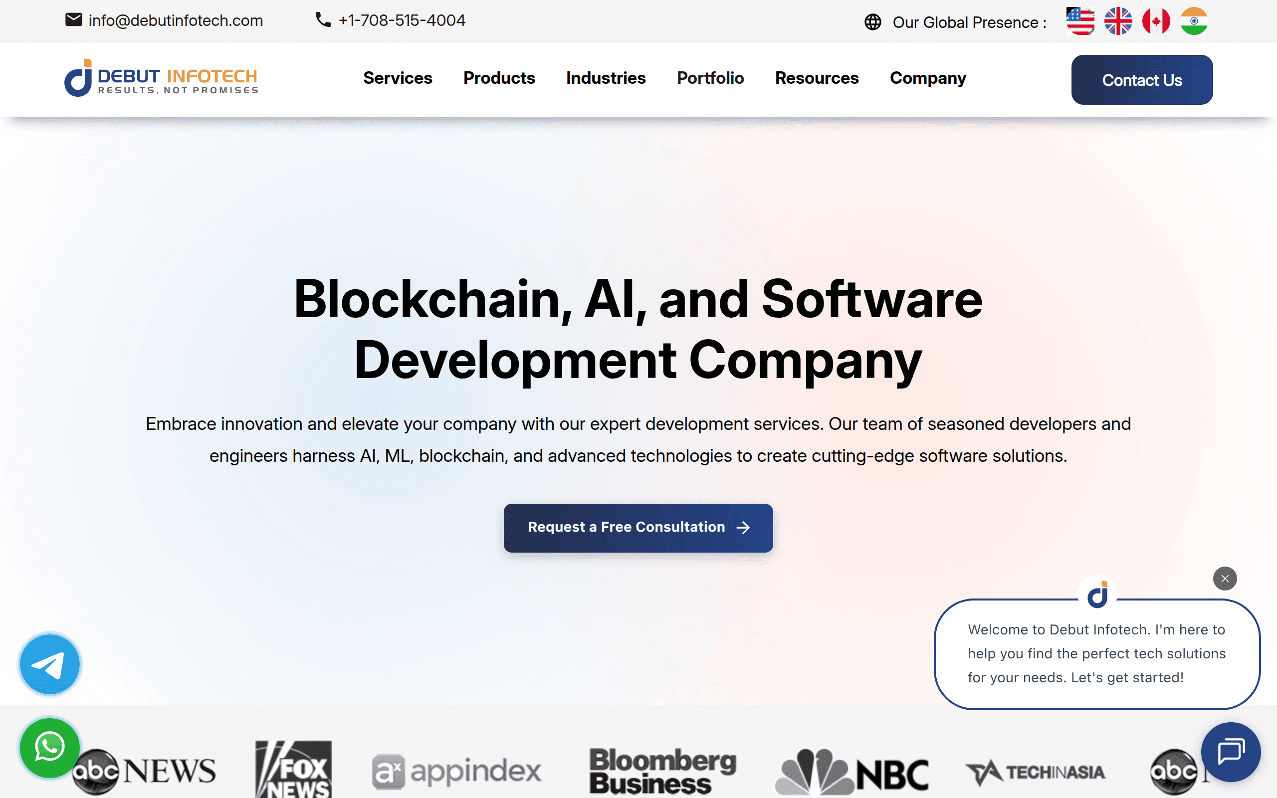 Debut Infotech Screenshot