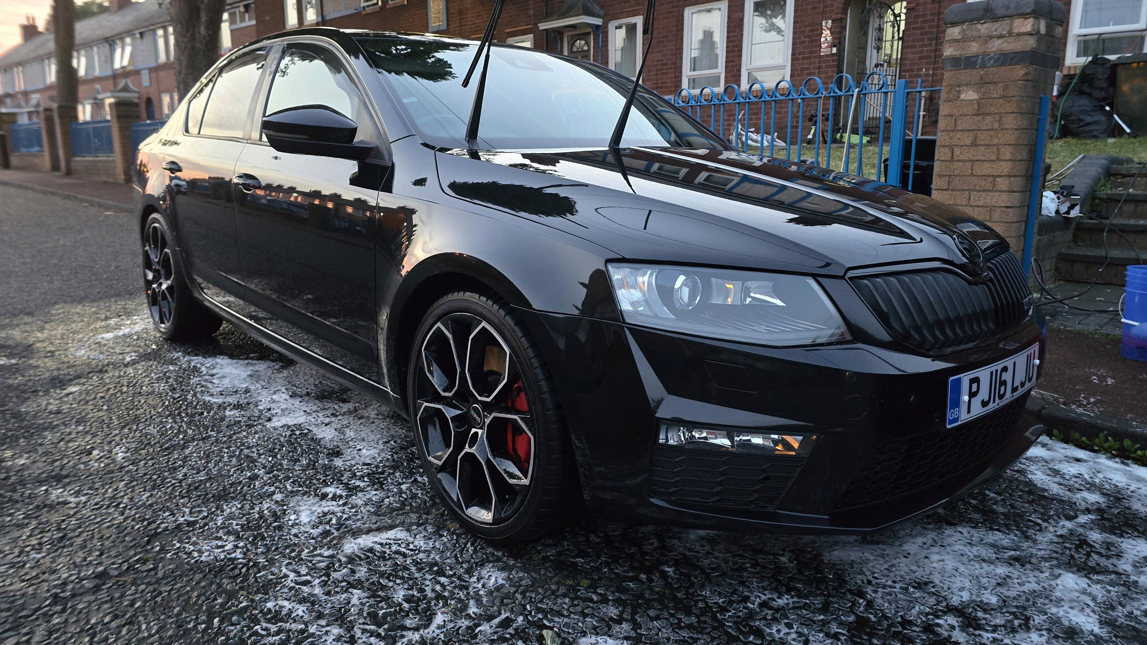Exterior paintwork receiving routine paint-safe care