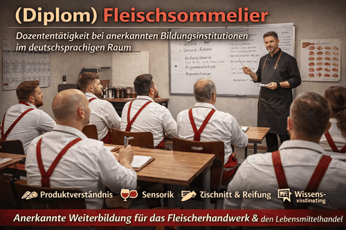 Diplom-Fleischsommelier im fachlichen Unterricht