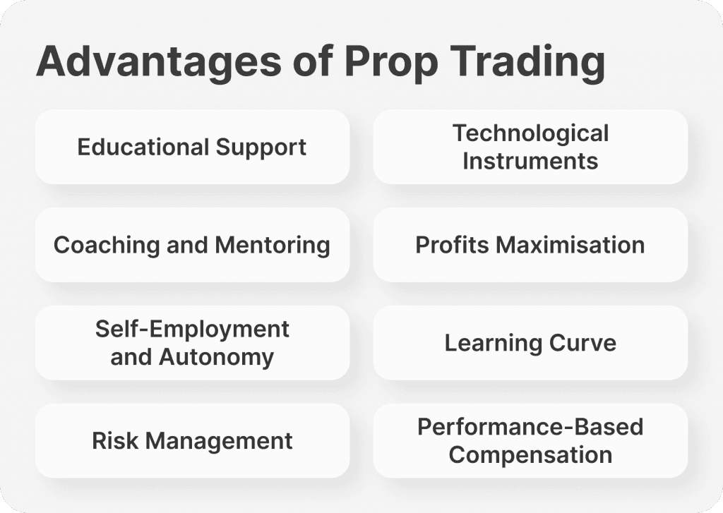 advantages of proprietary trading