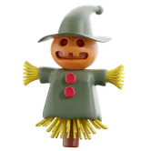 Free 3D scarecrow icon
