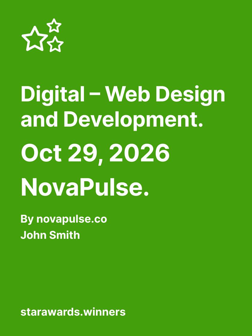 Webby Awards - Digital – Web Design and Development  