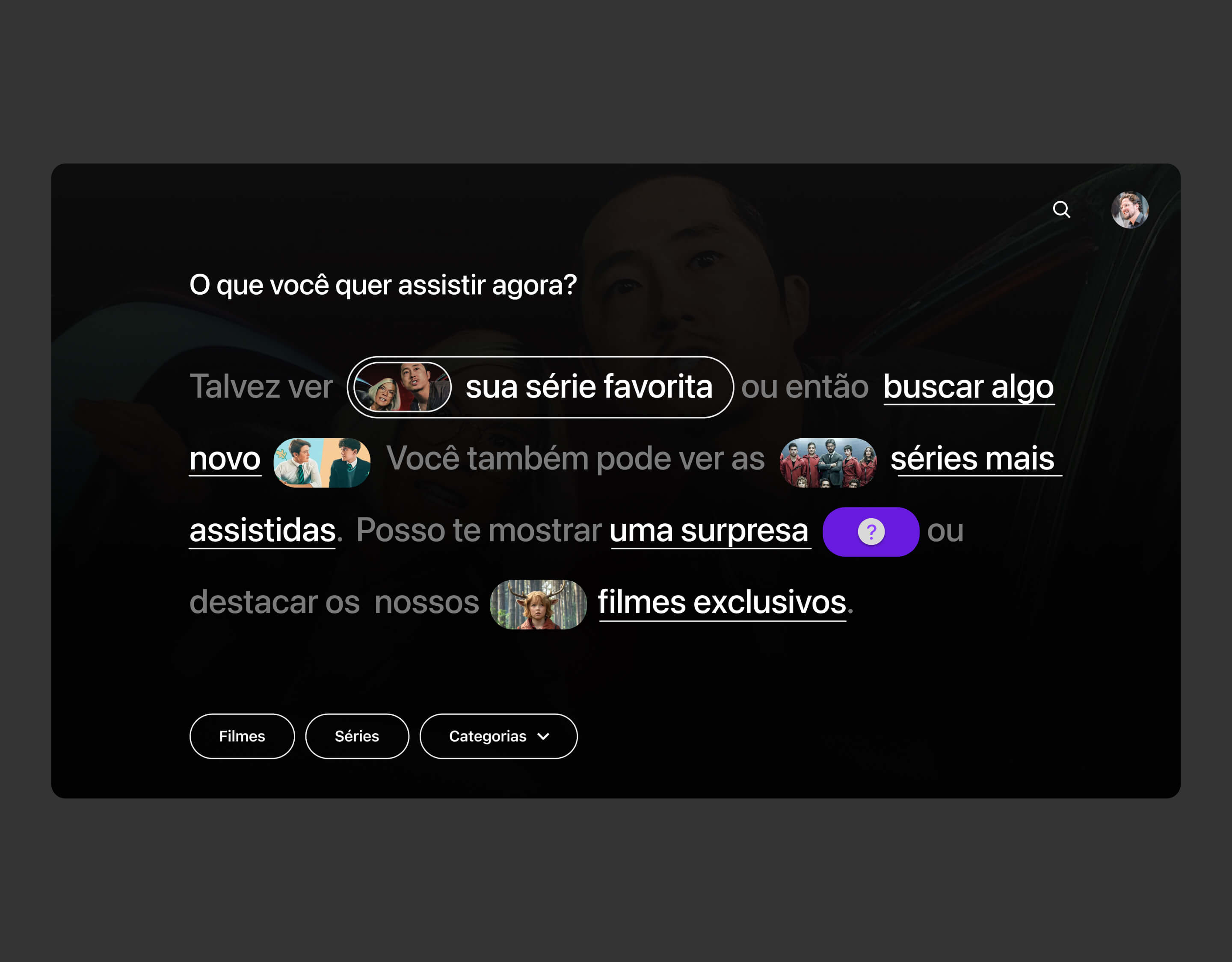 Navigation concept for TV