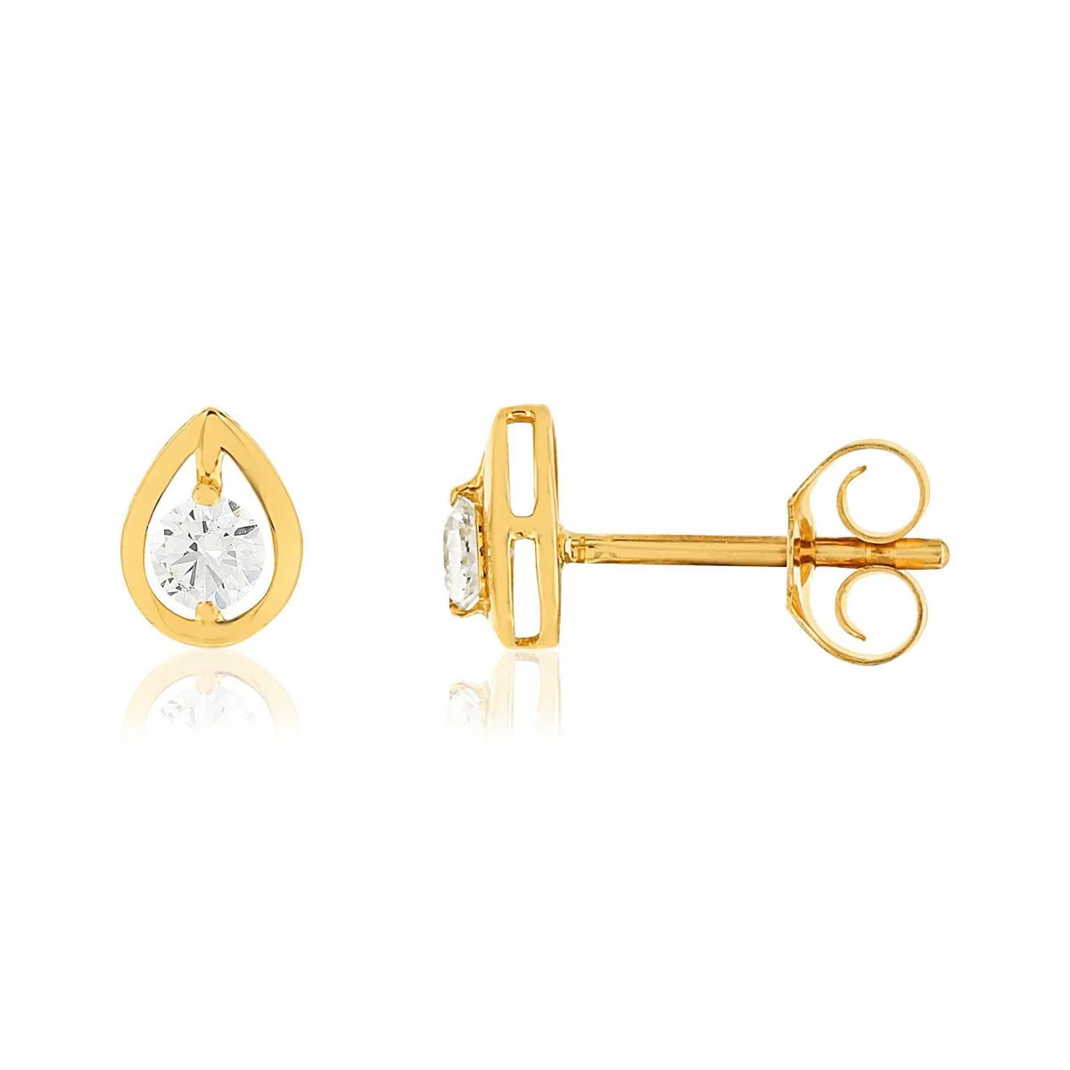Boucles d'oreilles en or jaune 750