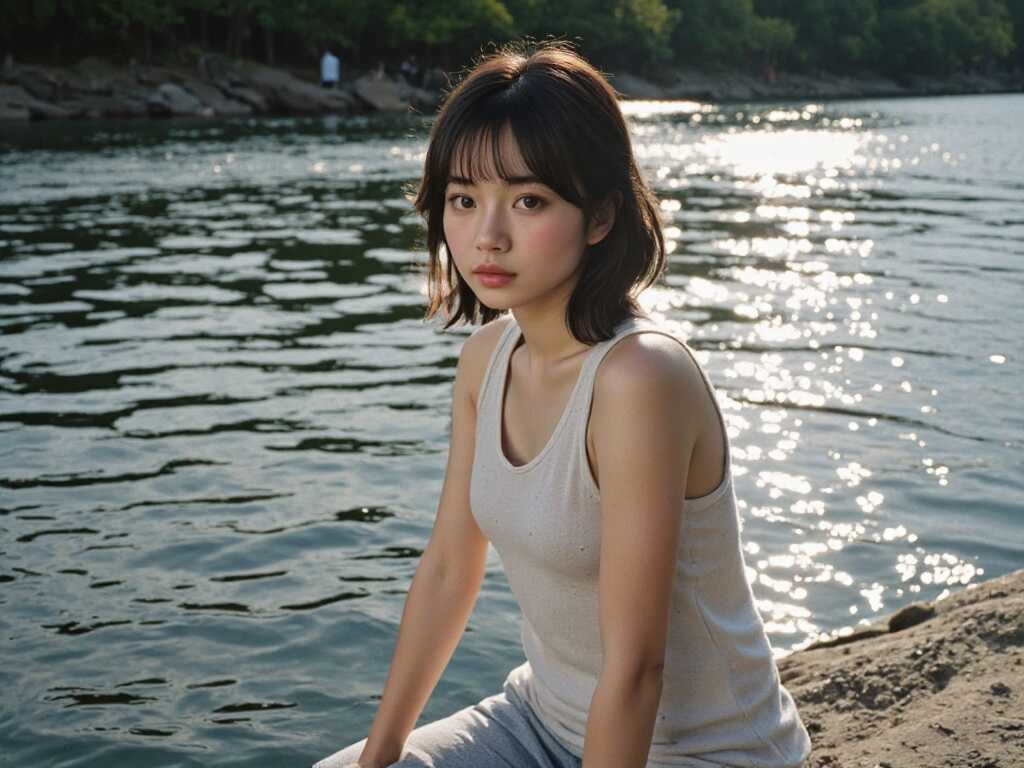 Chica asiática de IA