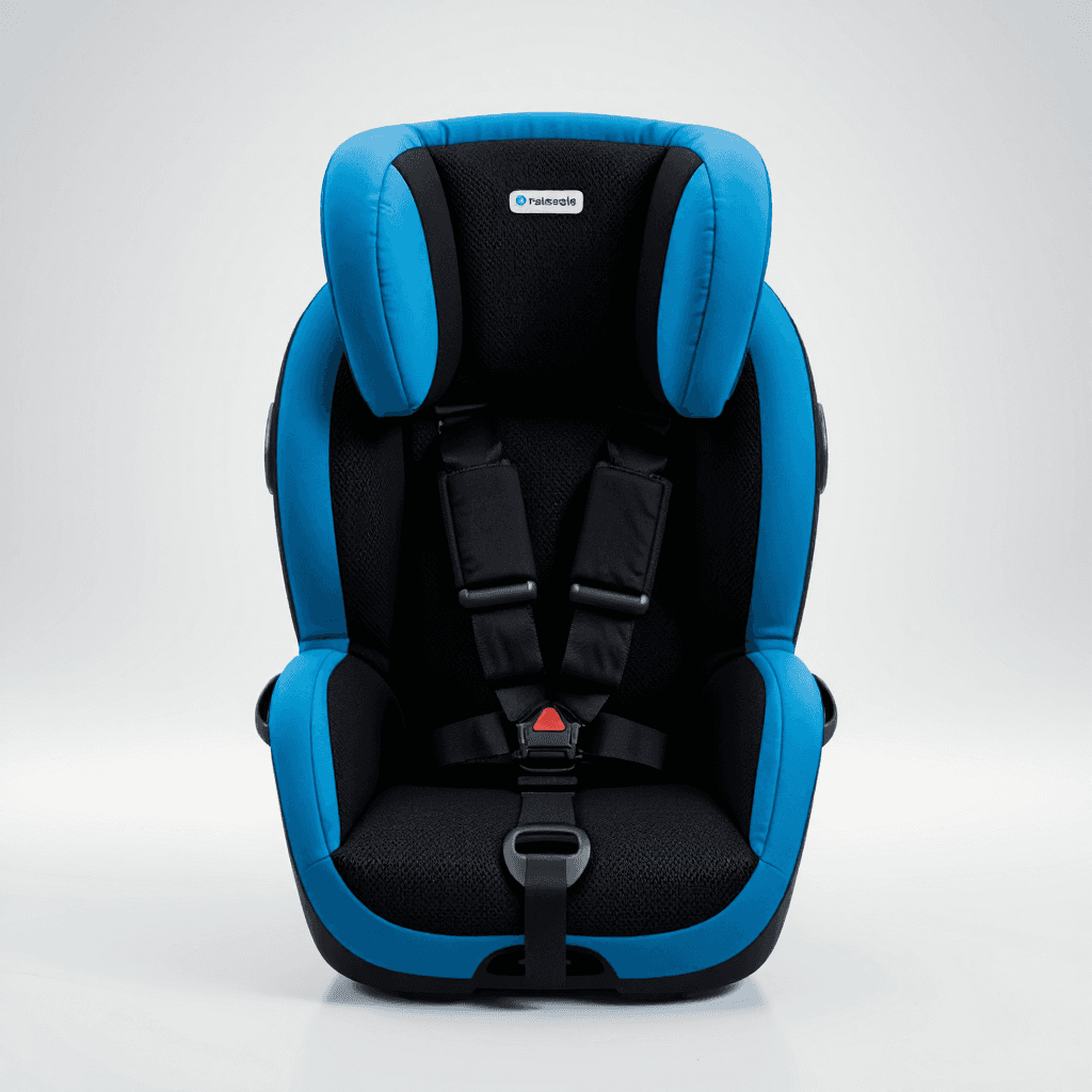 product photography of a child safety seat for vehicles