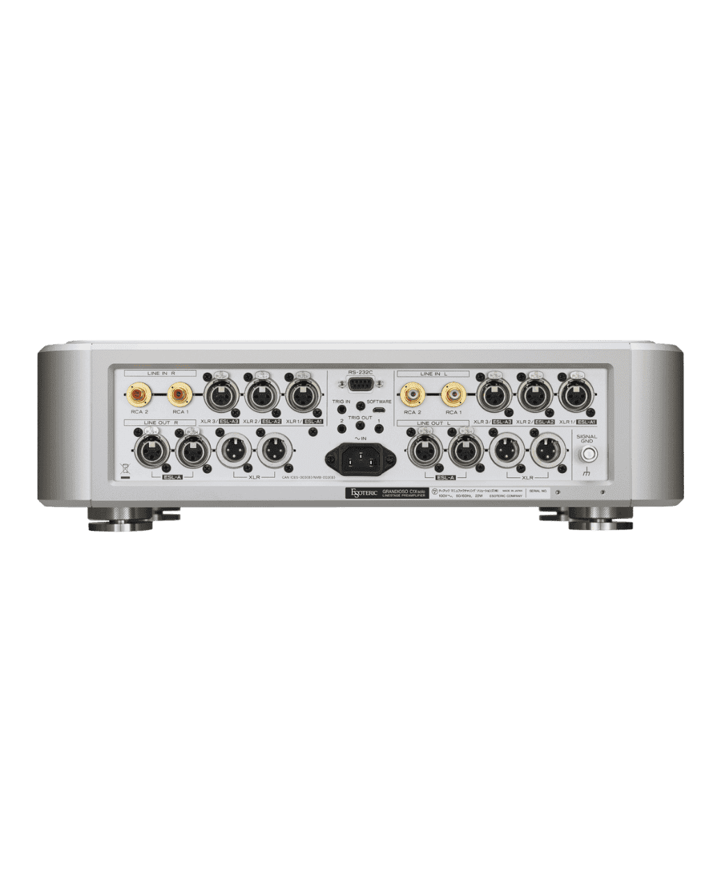 Esoteric - Grandioso C1X Solo - BACK PANEL - LE STUDIO HIFI