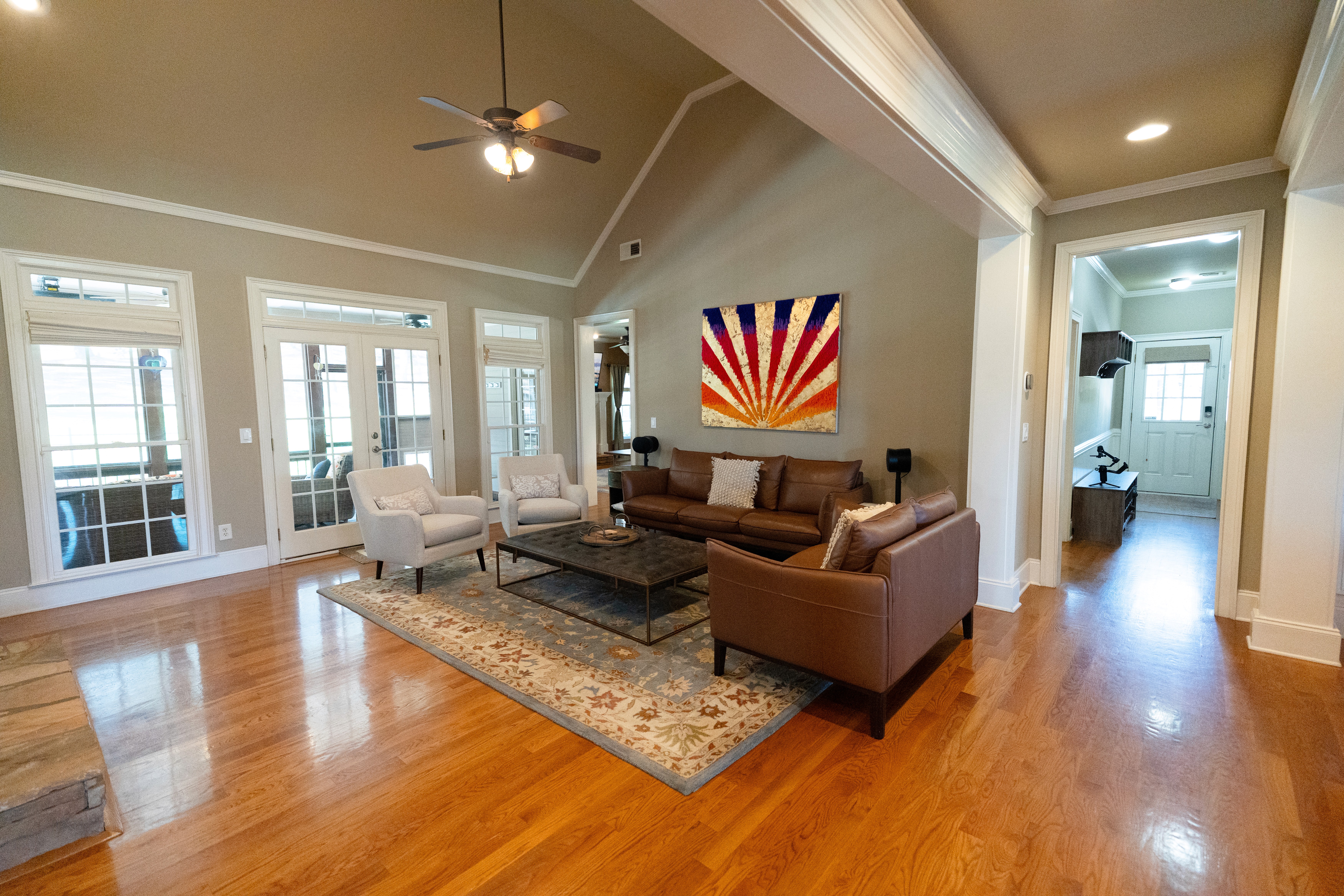 Real Estate shot of a living room