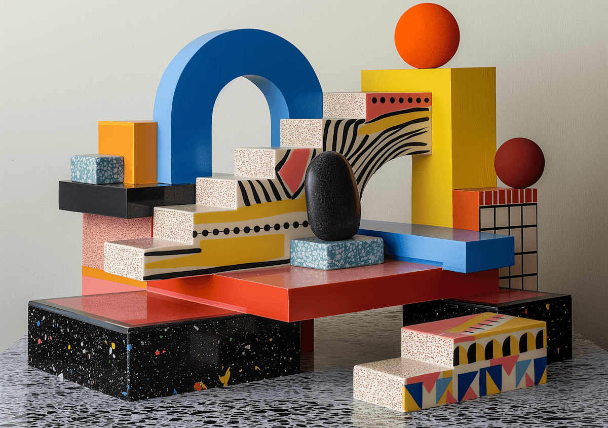 Image with packed designed bricks