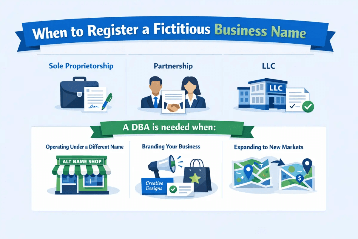 How to File Fictitious Business Name - step determine whether at