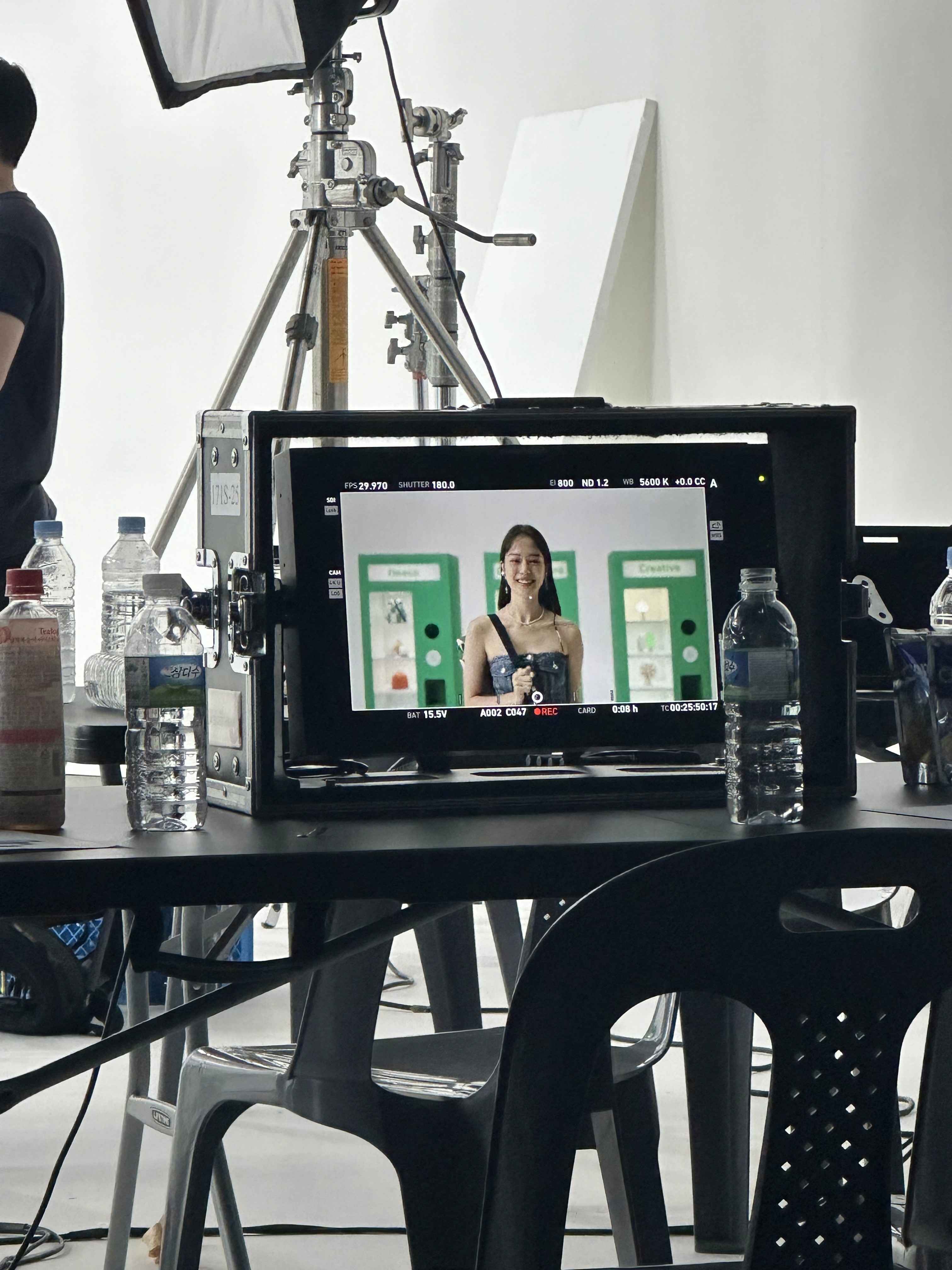 아임에코 SNS 광고 촬영 현장, 자판기 오브제 모니터링 / i'm eco SNS ad filming set, vending machine object monitoring