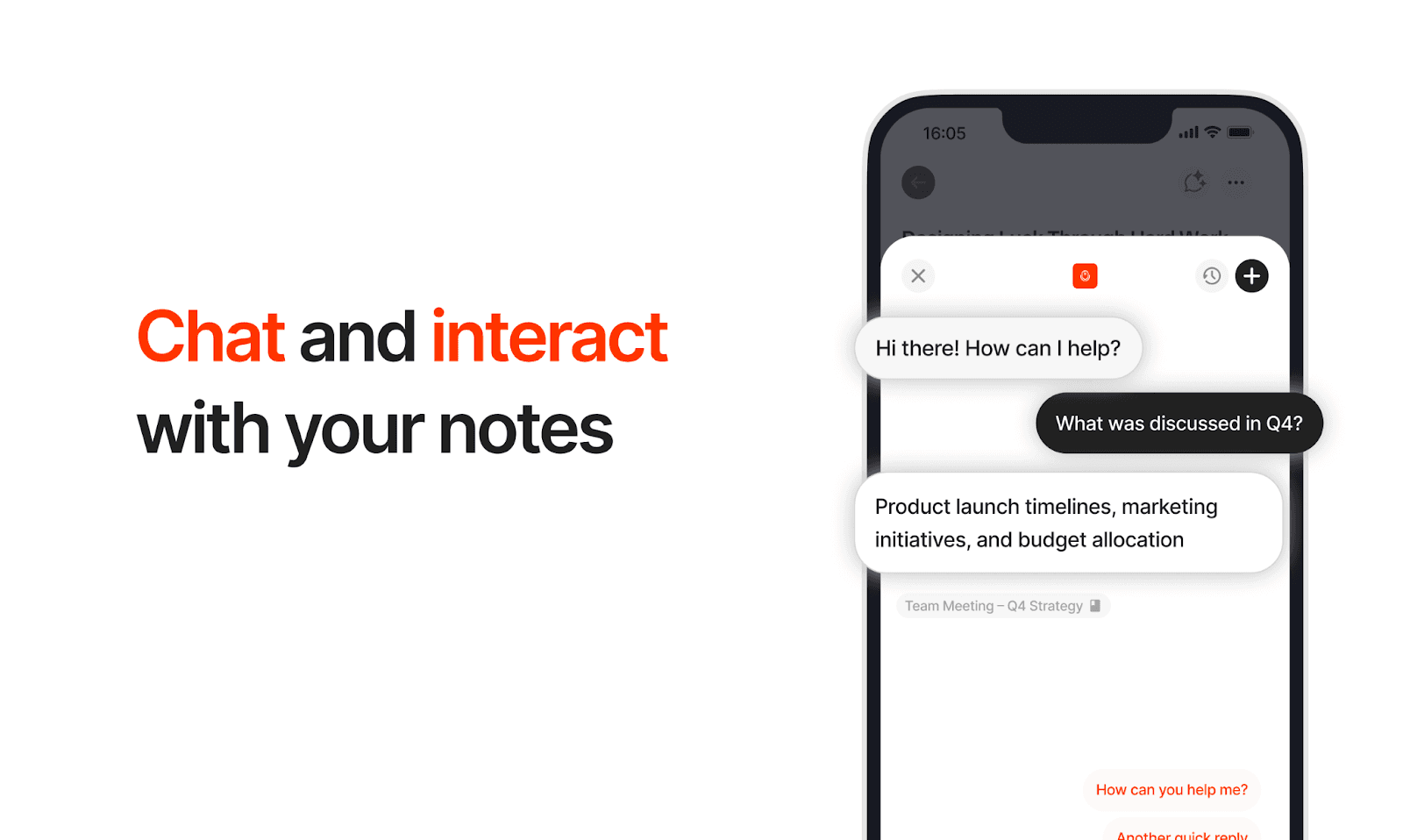 Chat with Notes