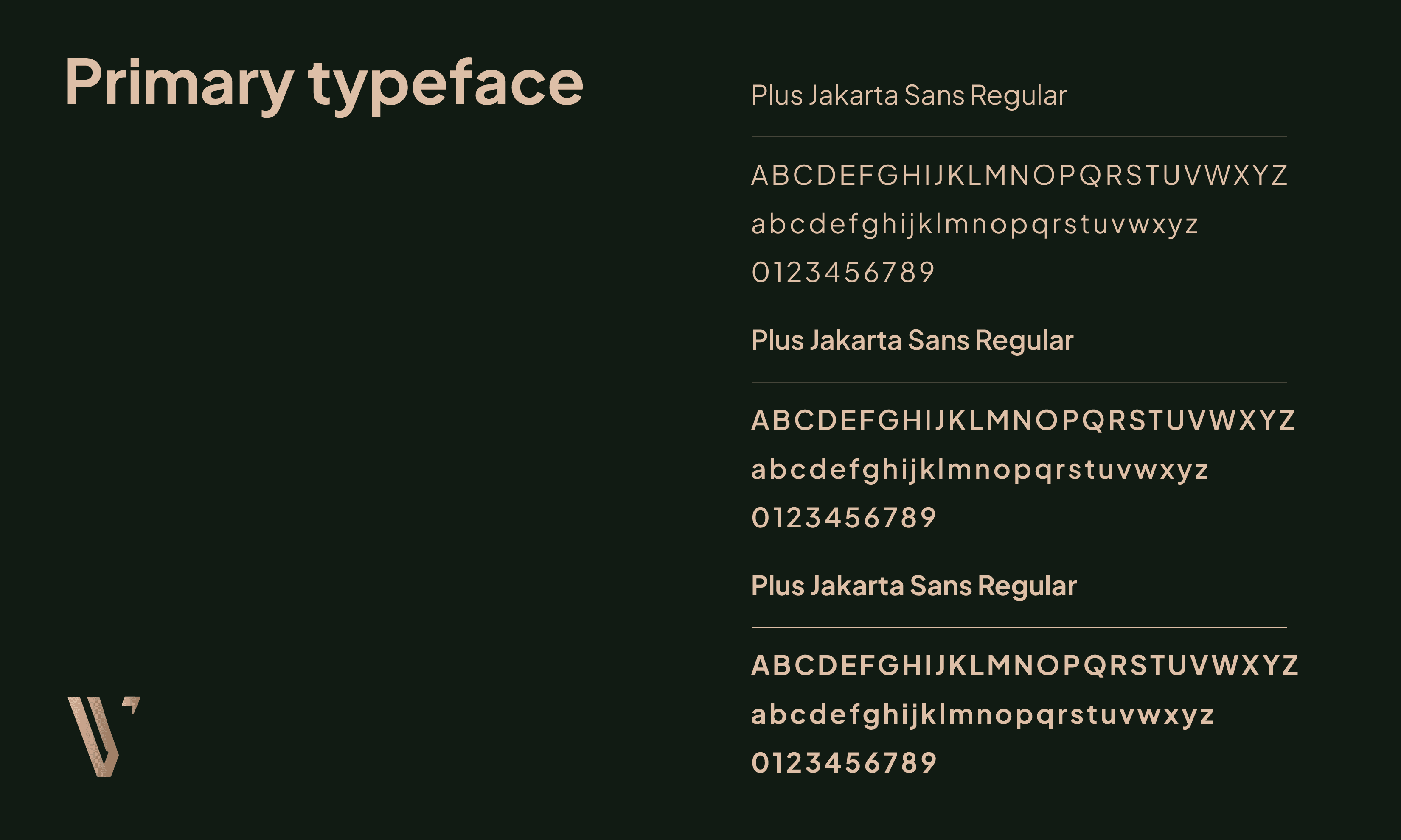 Viridian Typeface Styling