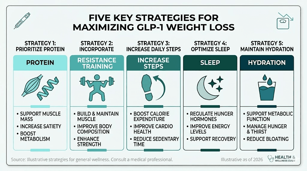 Five strategies to maximize monthly weight loss on GLP-1 medications