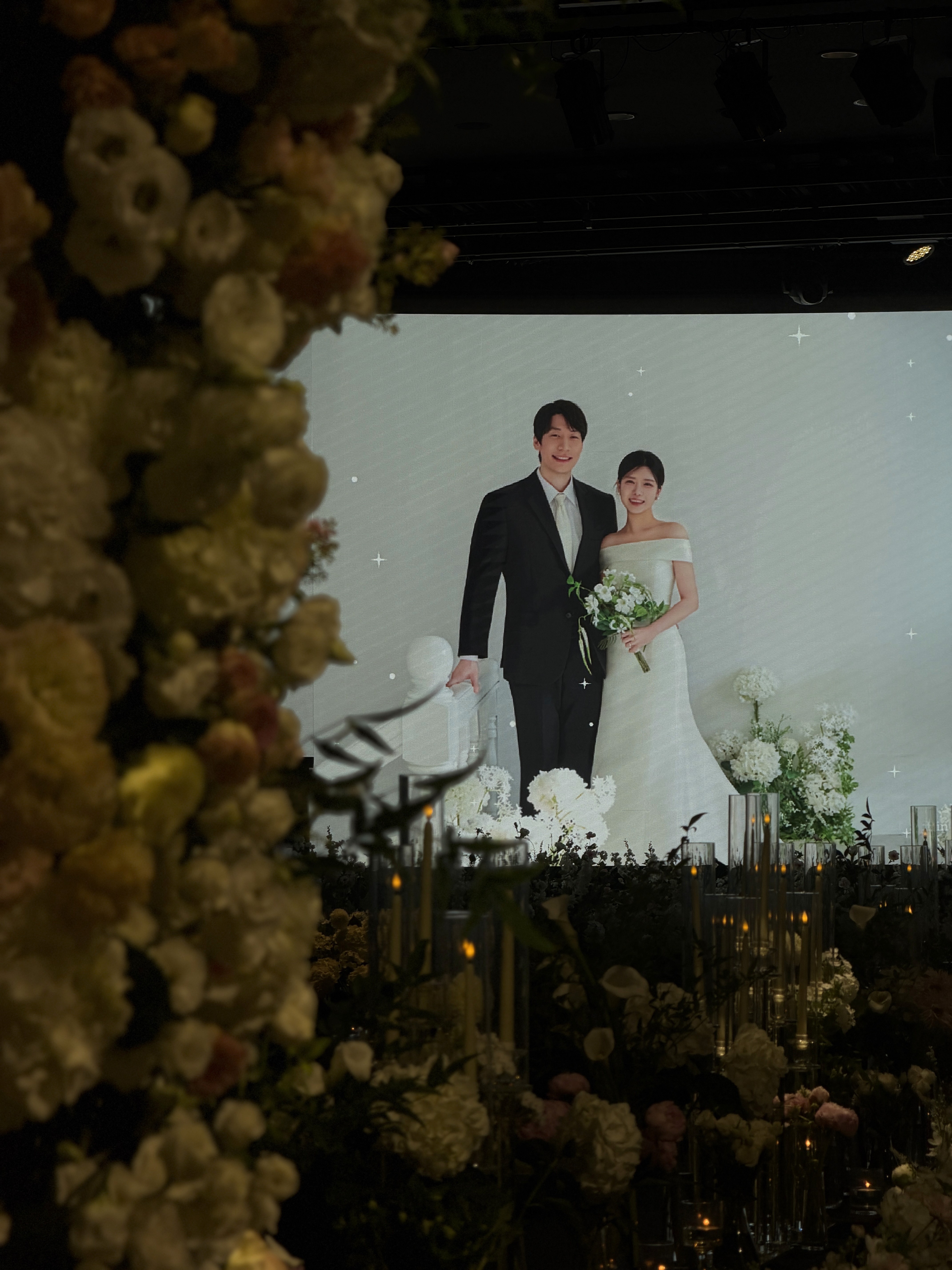성남 가천컨벤션 아이폰스냅 후기 | 온미스냅이 담아낸 미디어월과 단독홀 본식기록