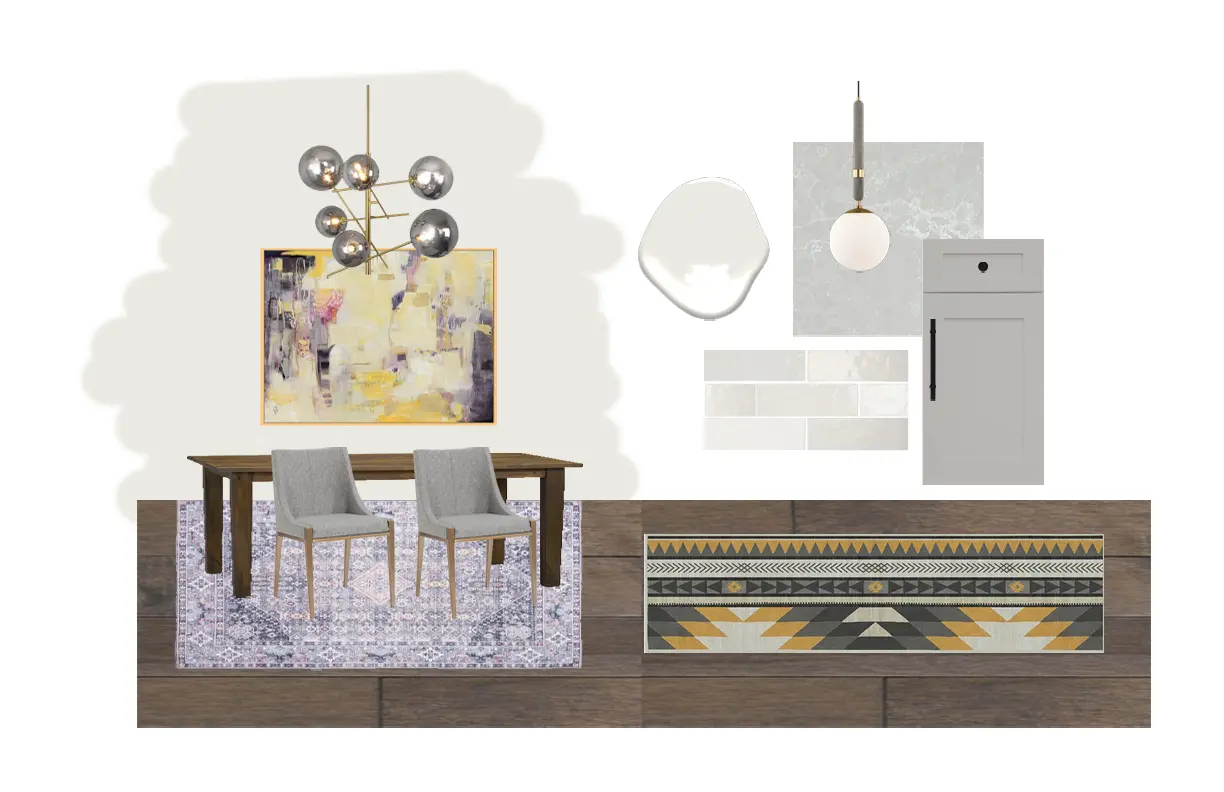 Project gallery image highlighting warm natural materials and modern tailored finishes and thoughtful residential interior design selections by Mint Interior Design.