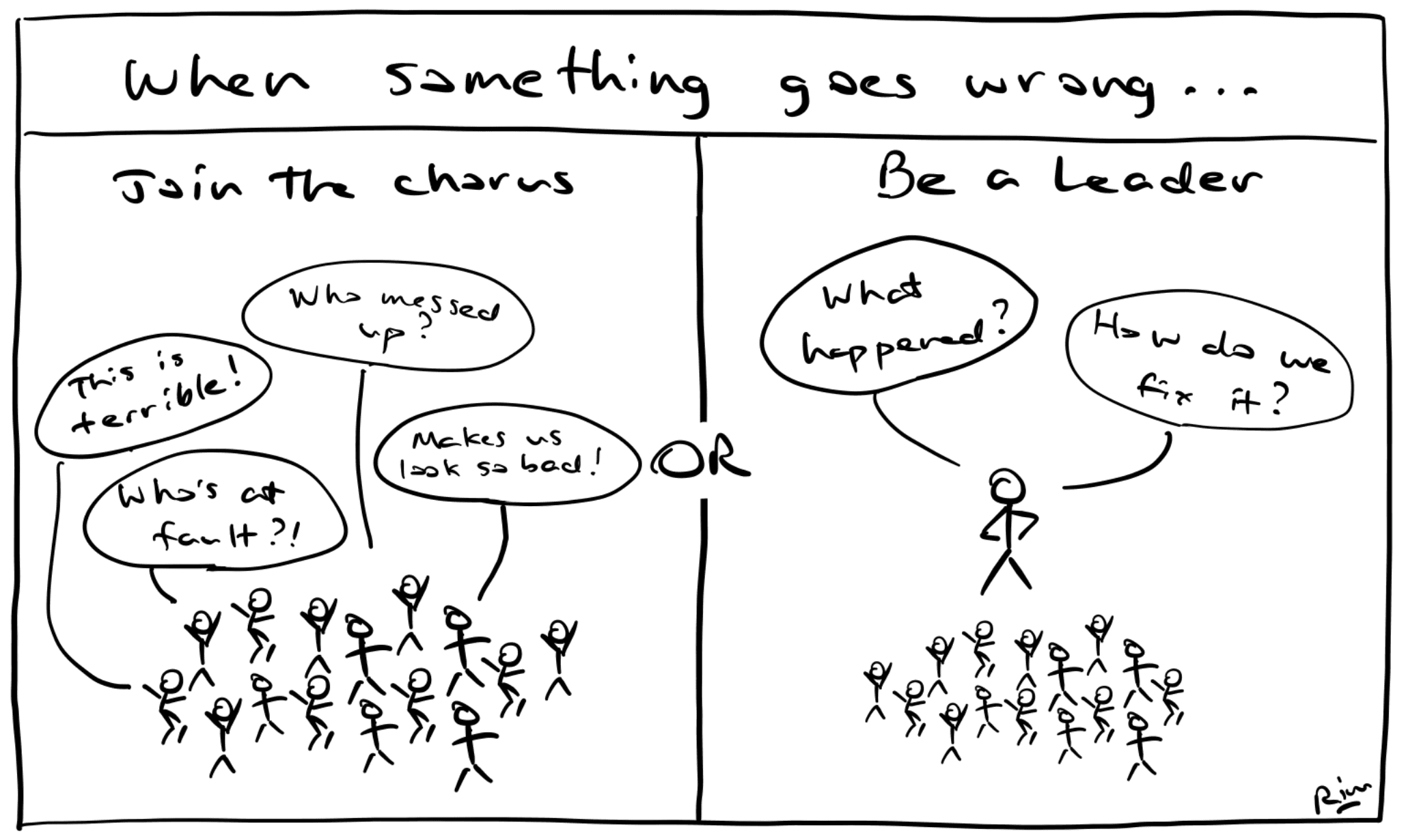 When everyone else is blaming