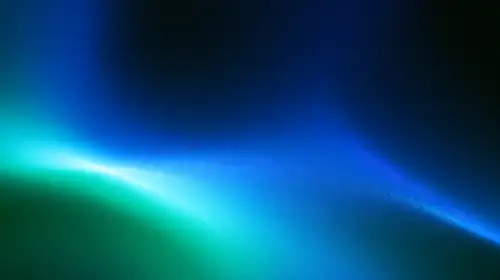 Luminous Grain 09 — blue, emerald, mist; abstract, grain, gradient background