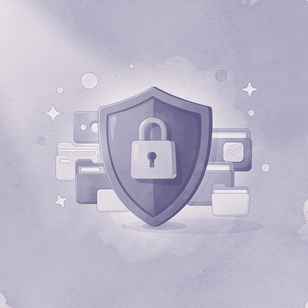 Shield protecting business documents from legal problems during LLC dissolution
