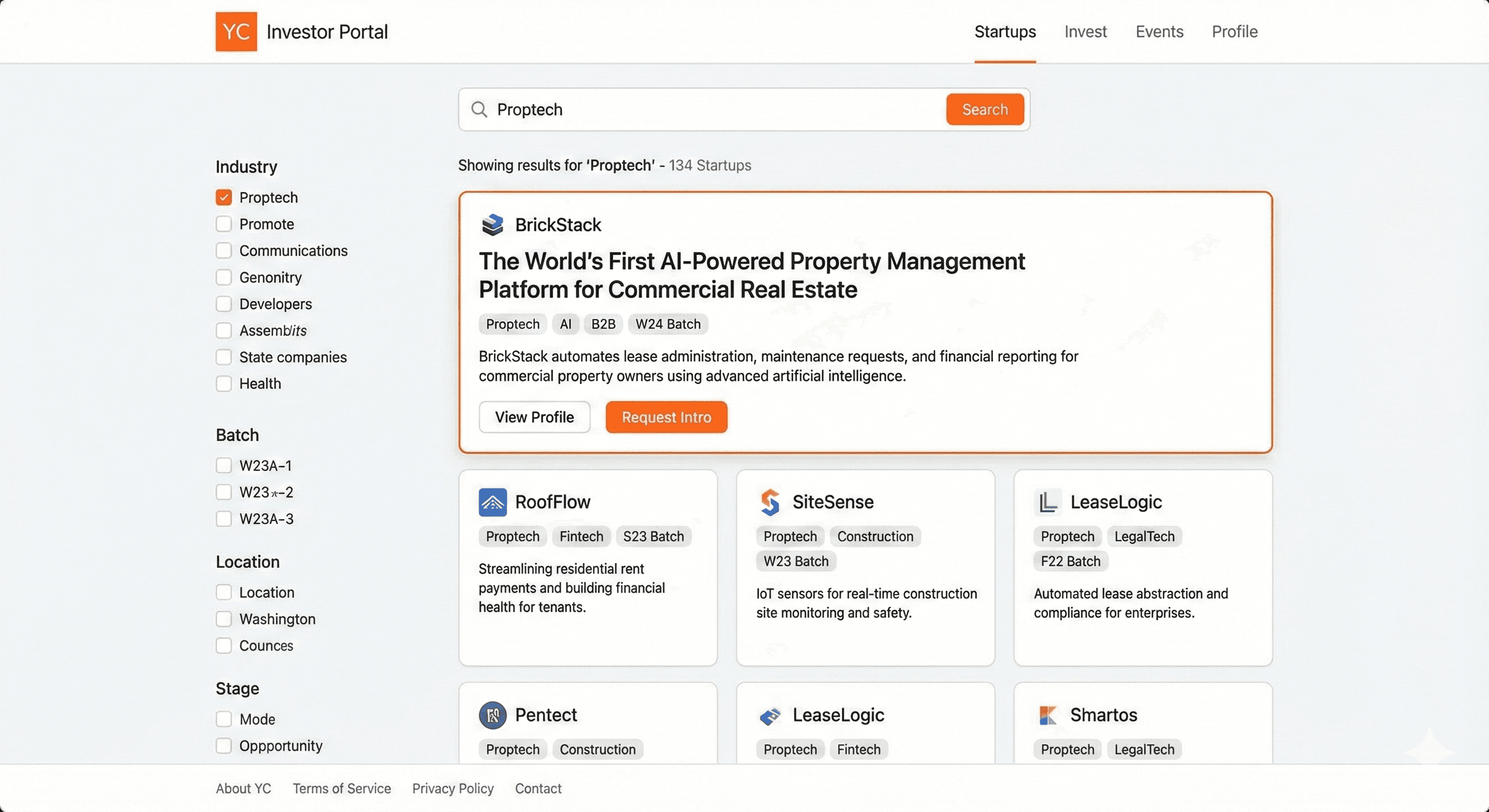 yc demo day invester portal