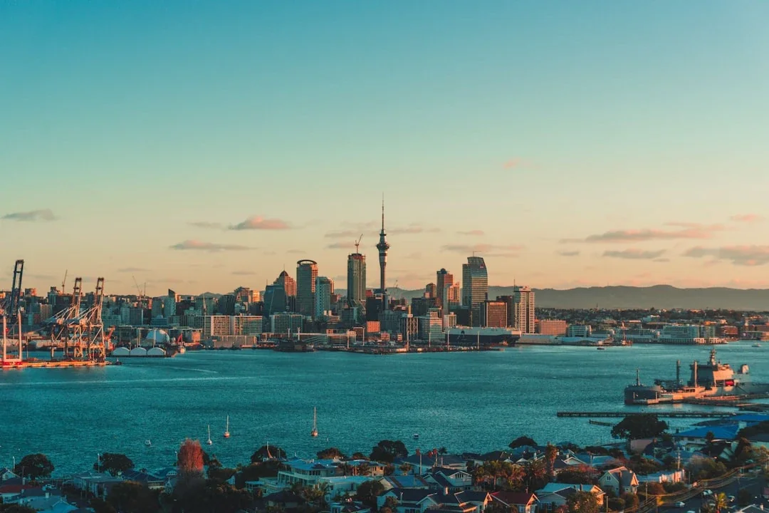 a view of a city and a body of water