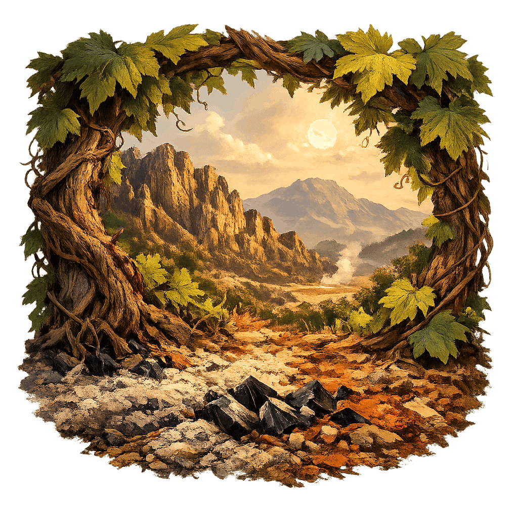 Detailed graphic of the Calistoga wine region.