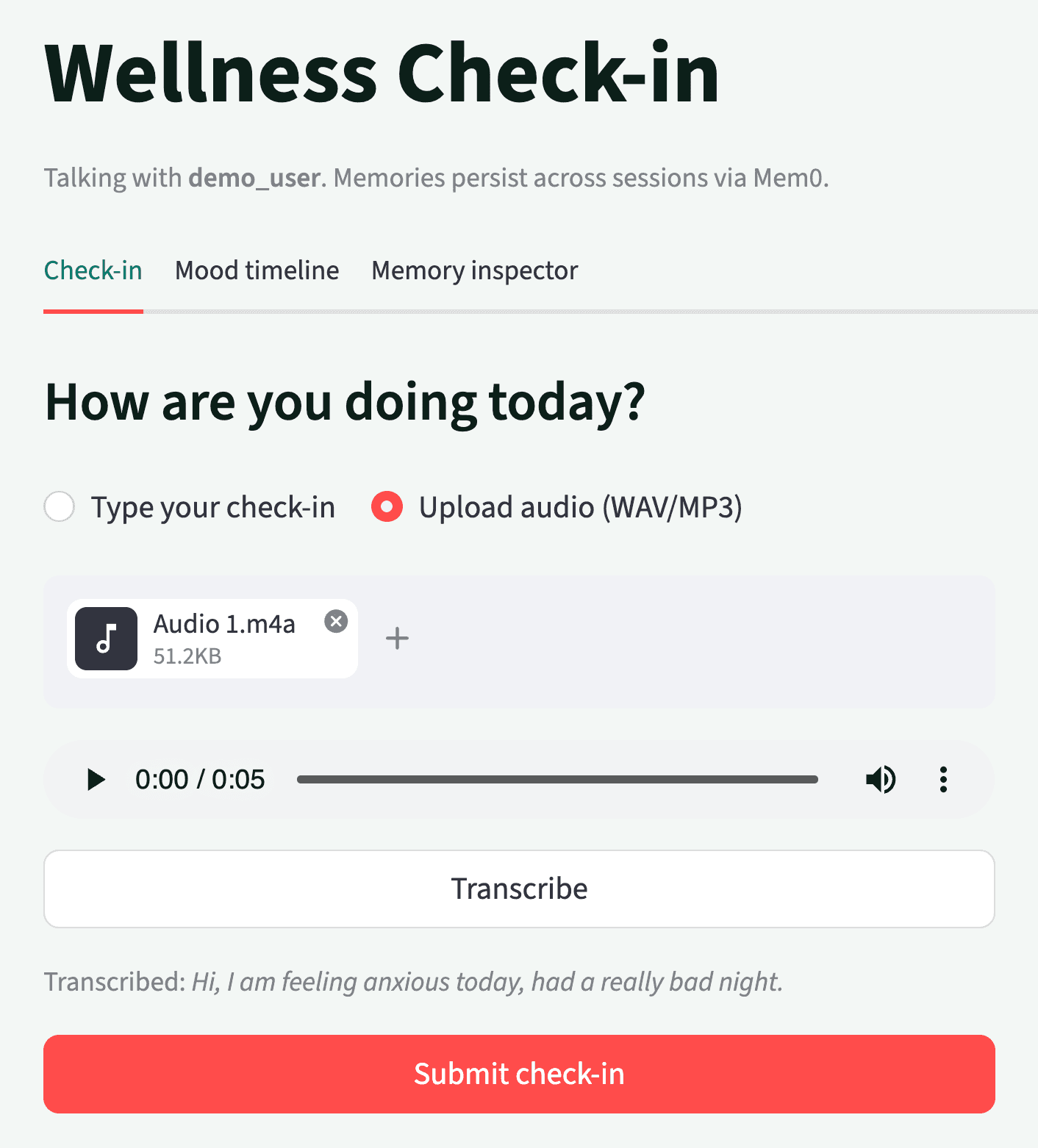 Capturing voice input