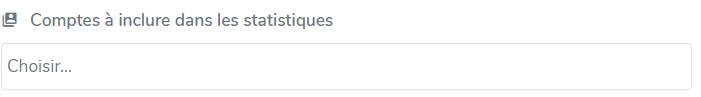 Sélection des comptes