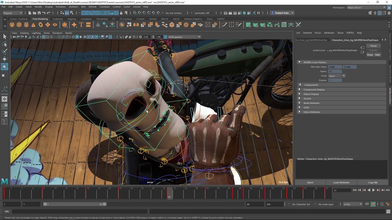 Autodesk Maya used for game design