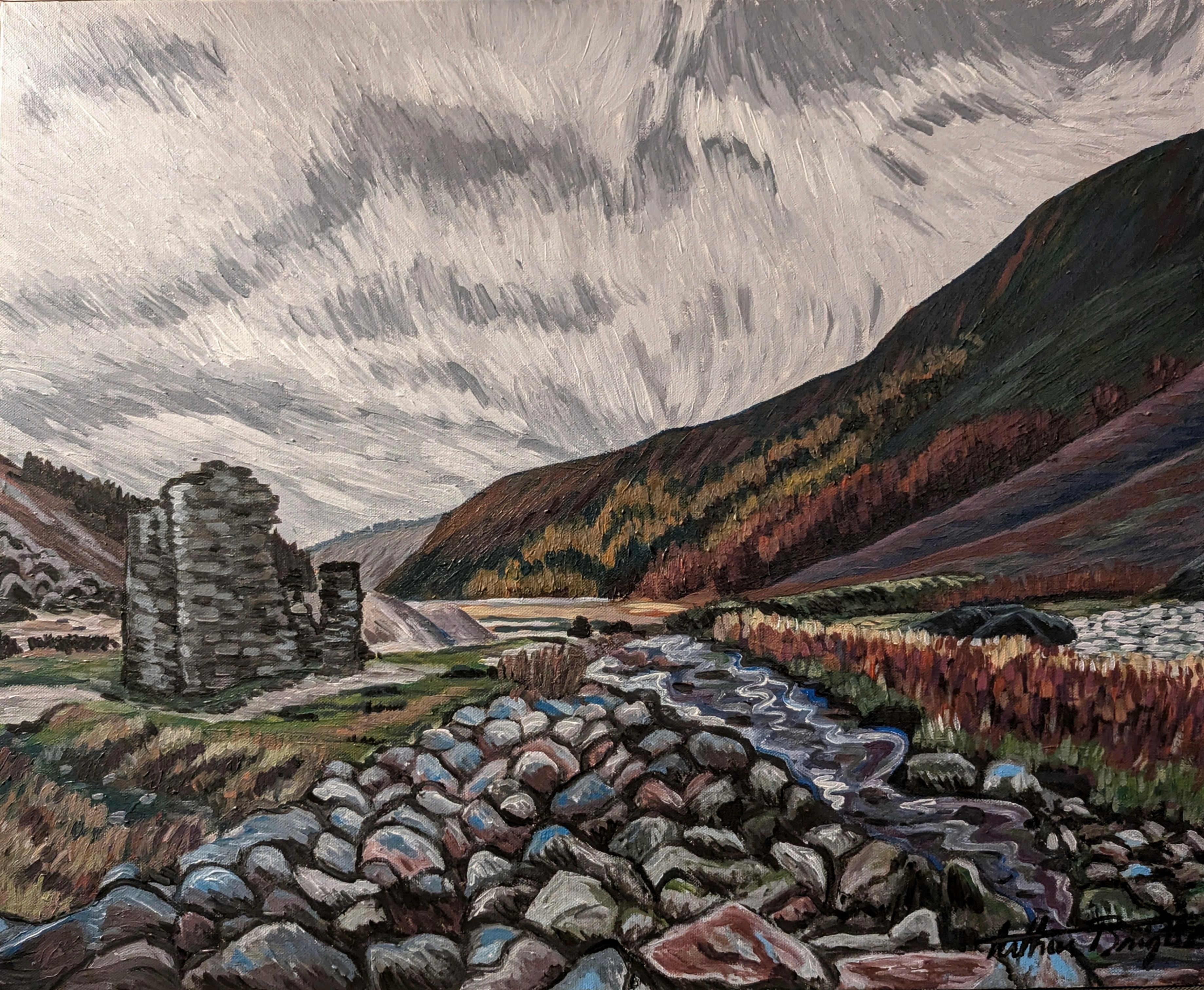 Temps de pluie sur Glendalough
