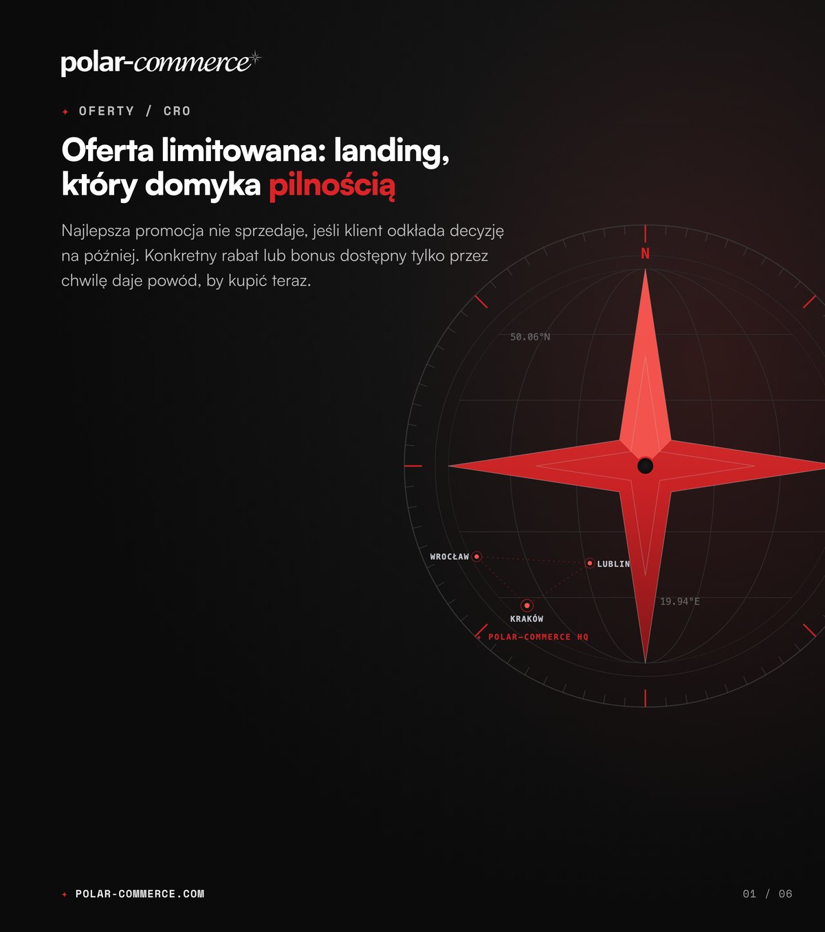 Oferta limitowana: landing, który domyka pilnością — Polar-Commerce
