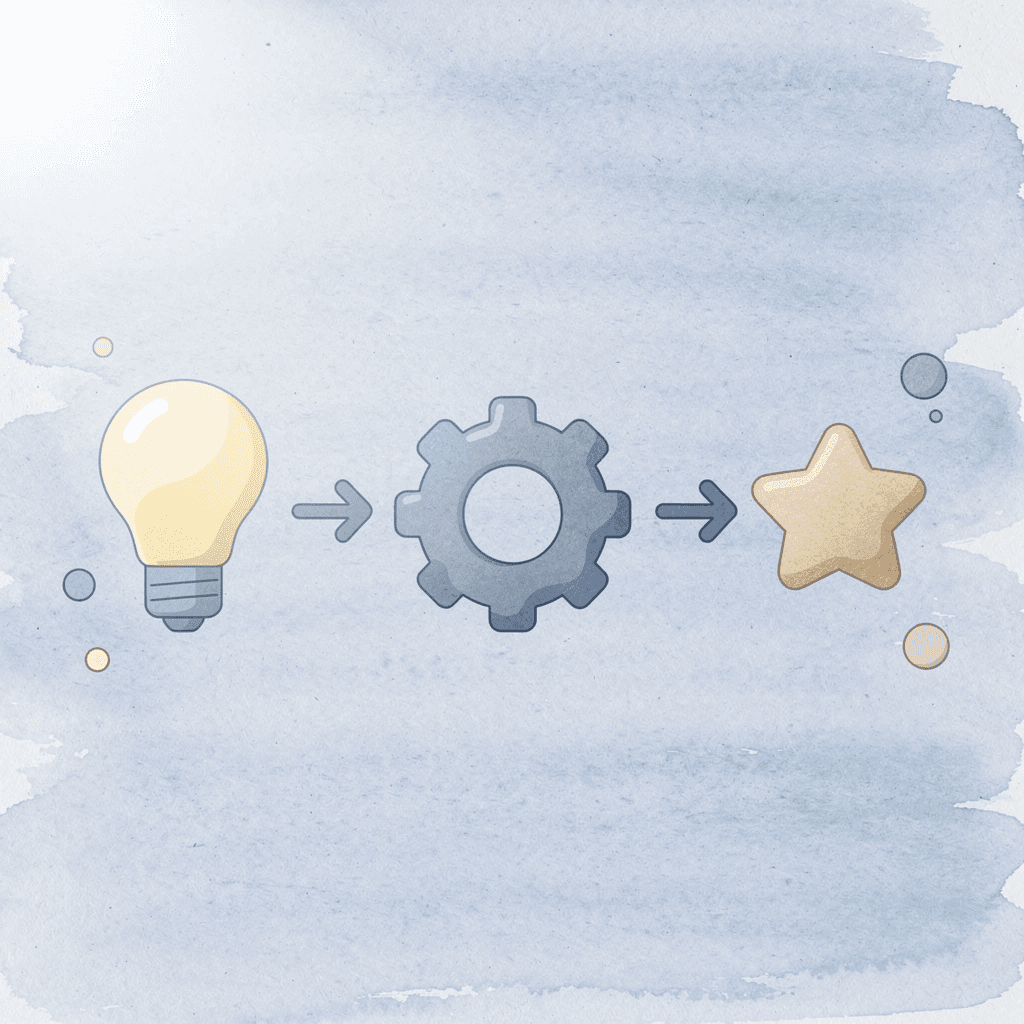 Three icons representing play, conversation, and hands-on exploration - Homeschool Preschool 