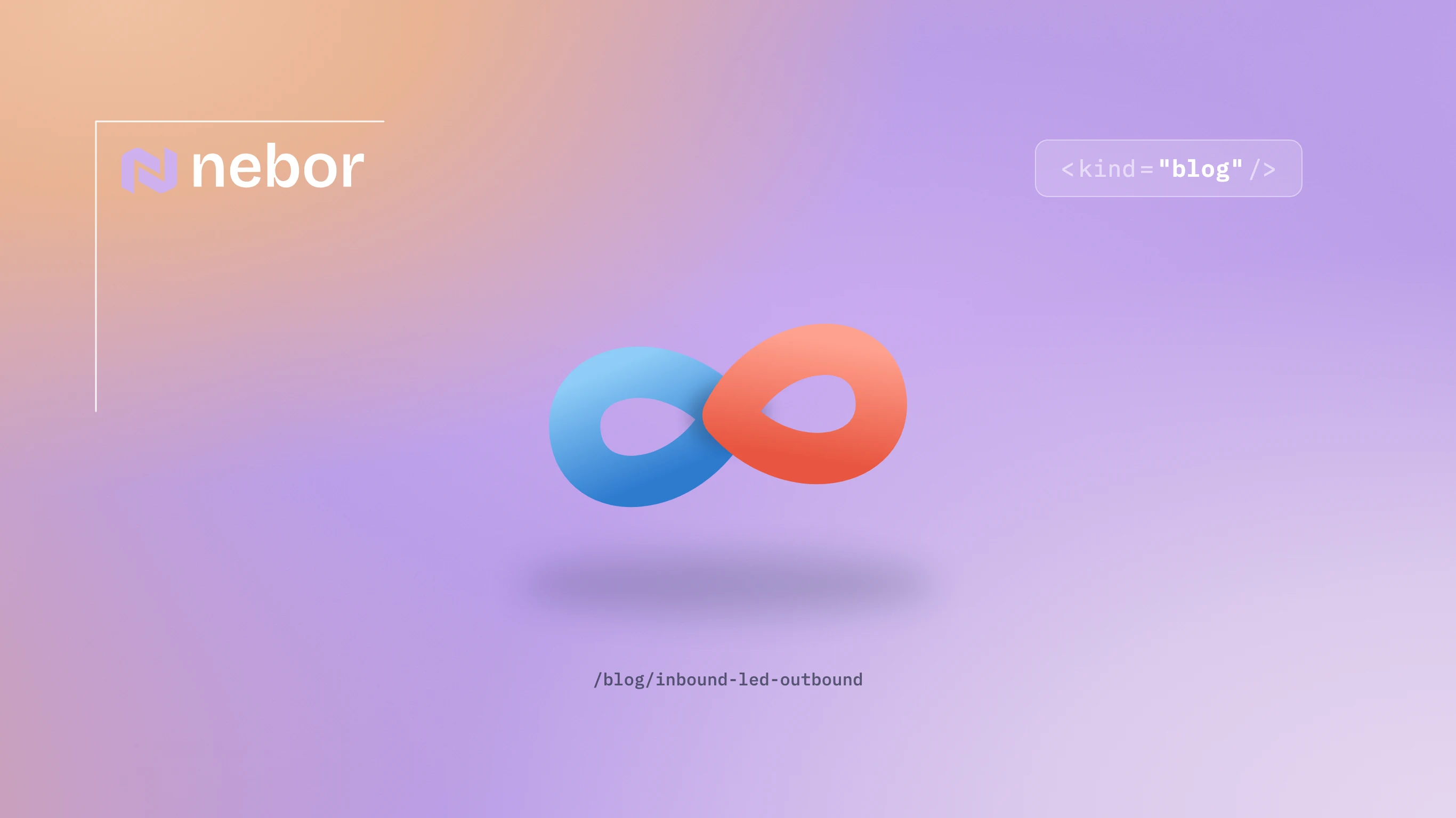 Infinity loop linking a magnet and megaphone, representing inbound-led outbound