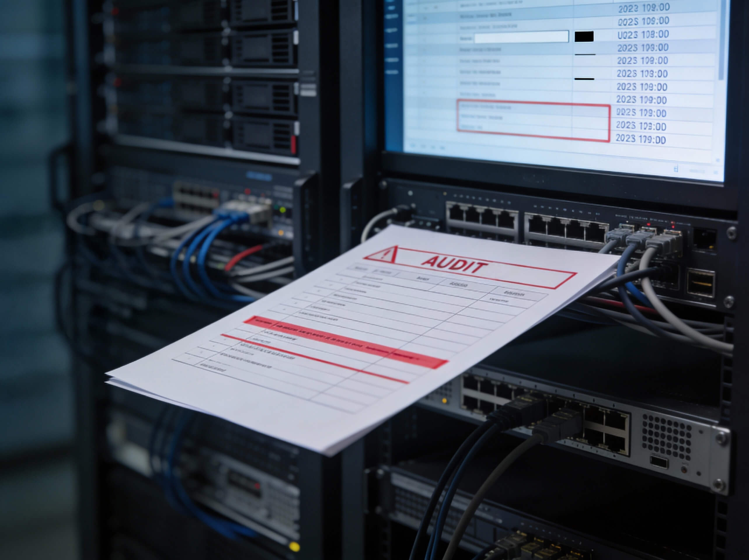 Audit documentation in a secure IT infrastructure with traceable system logs, configuration records, and controlled data processing as the basis for compliance and audit-proof operation in regulated enterprise environments from lennlay