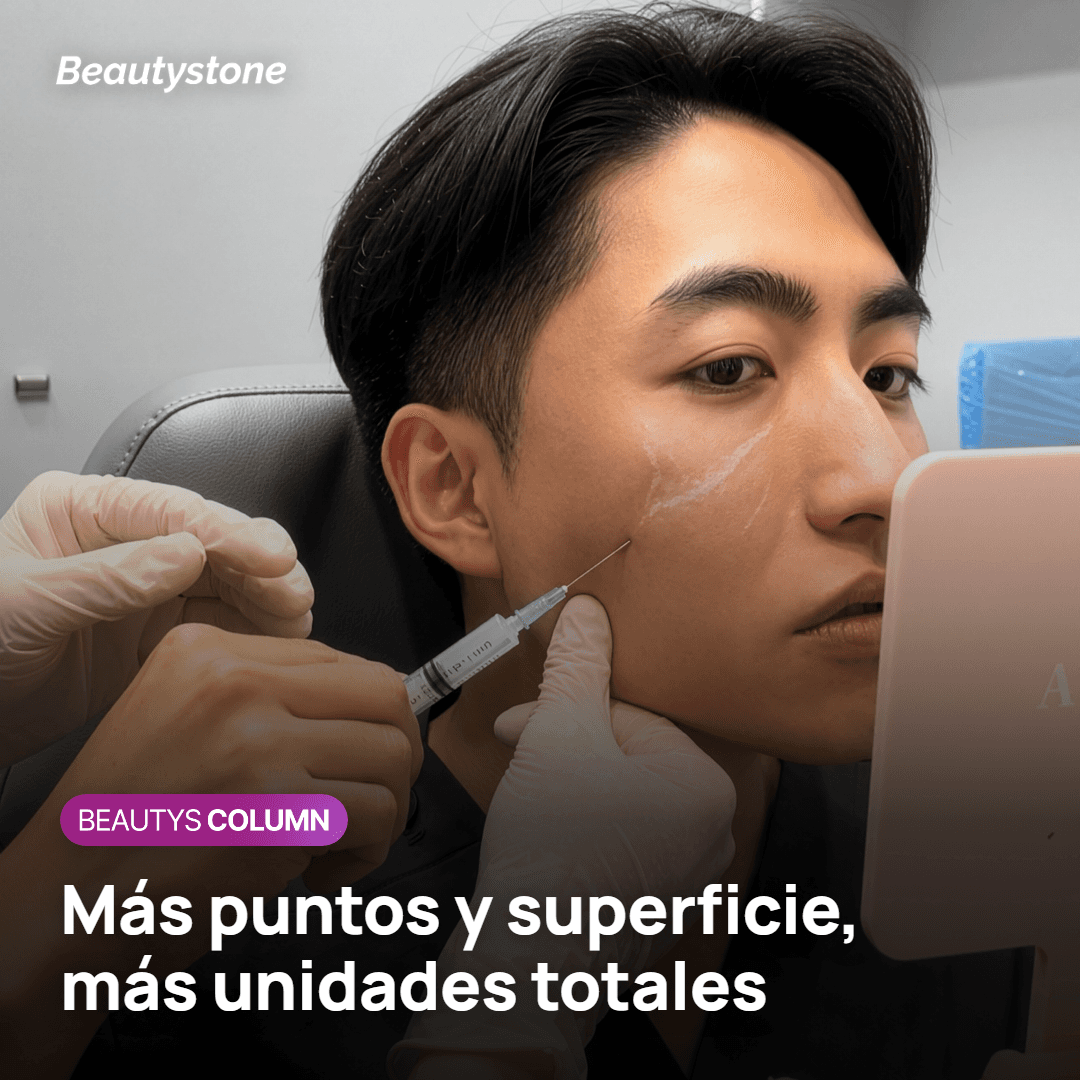 Puntos de inyección y superficie fijan las unidades del Skin Botox