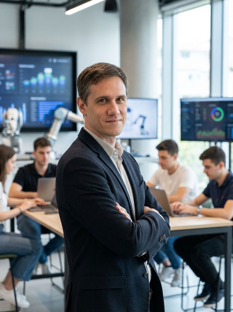 Filippos Zakopoulos in a professional tech‑innovation setting.